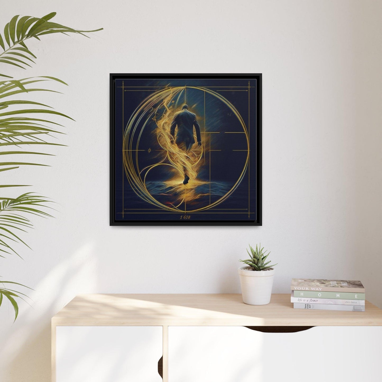 Matte Canvas, Black Frame - "Midnight Journey" Collection - Artsquarenft