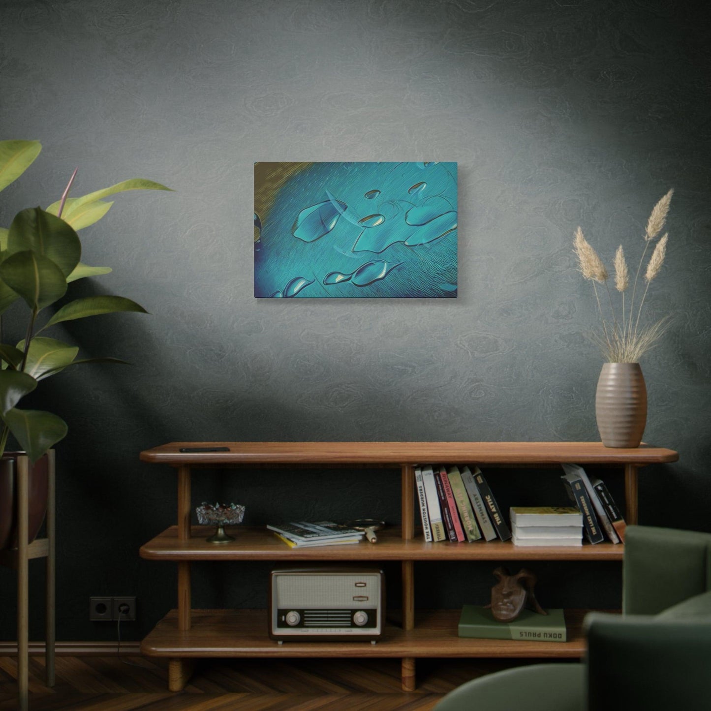 Matte Canvas, Stretched, 1.25" - Water - Vital Flow" - Elements Collection - Artsquarenft