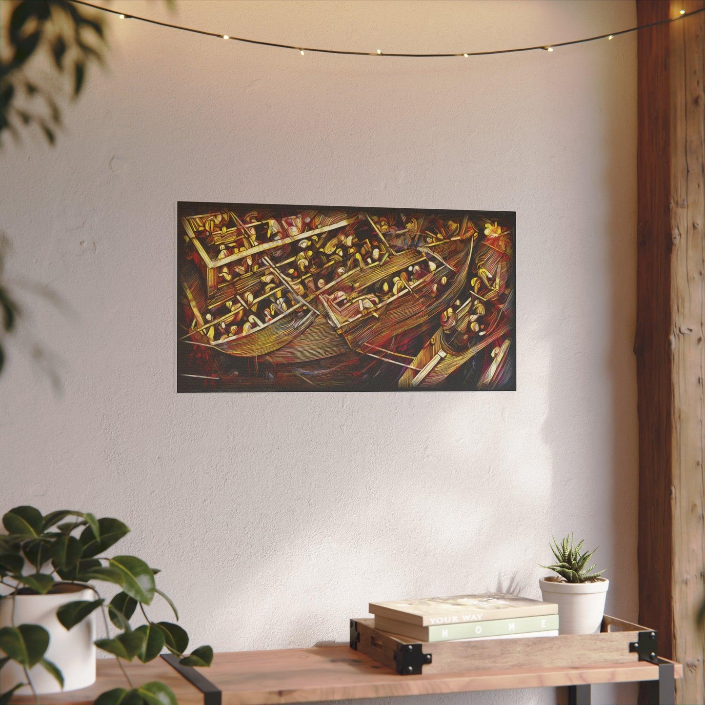 Giclée Print Canvas - "Migratory Theater - Third Piece by Luigi_ArtSquare" - Artsquarenft