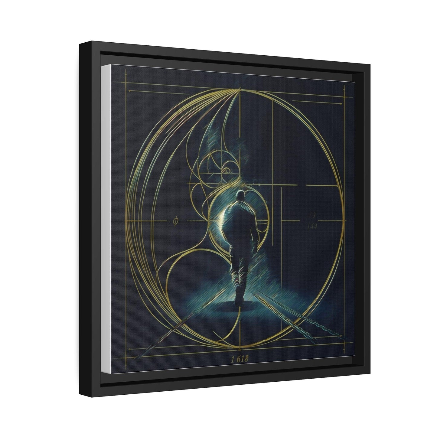 Matte Canvas, Black Frame. "Midnight Journey" Collection - Artsquarenft