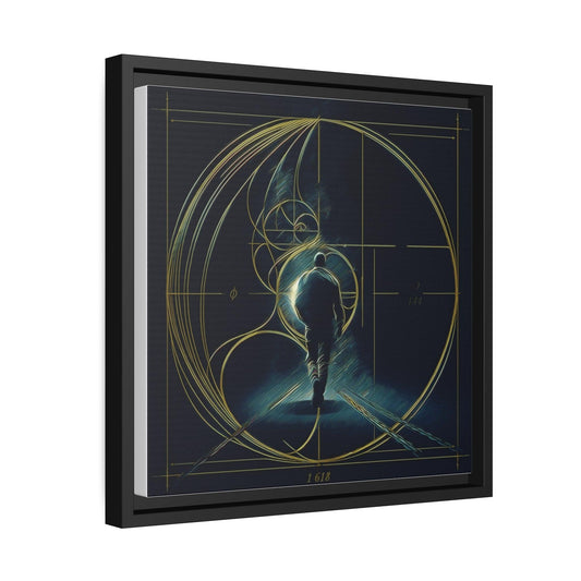 Matte Canvas, Black Frame. "Midnight Journey" Collection - Artsquarenft
