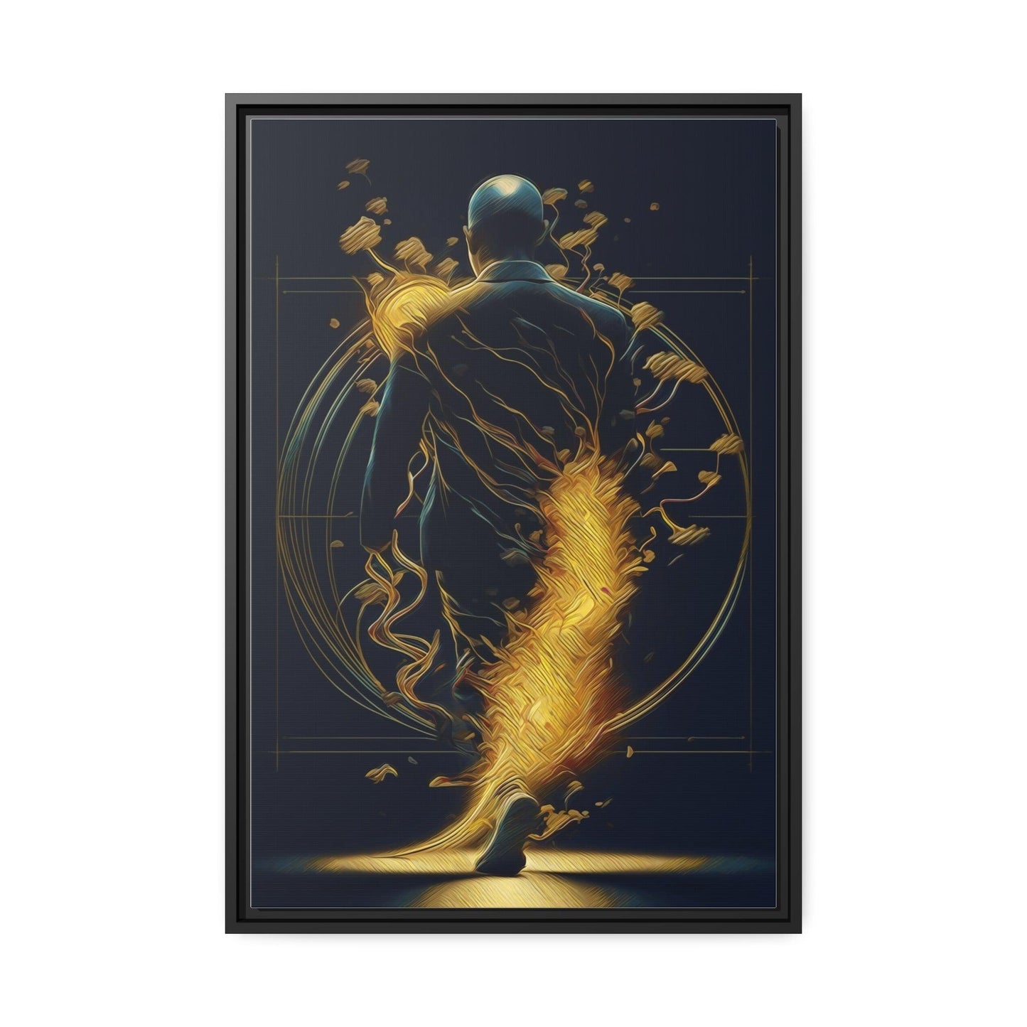 Matte Canvas, Black Frame - "Midnight Journey" Collection - Artsquarenft
