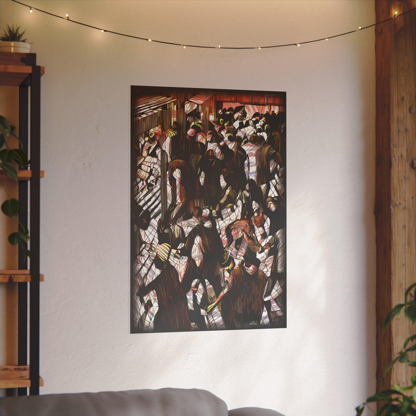 Giclée Print Canvas - "Migratory Theater - Eighth Piece by Luigi_ArtSquare" - Artsquarenft