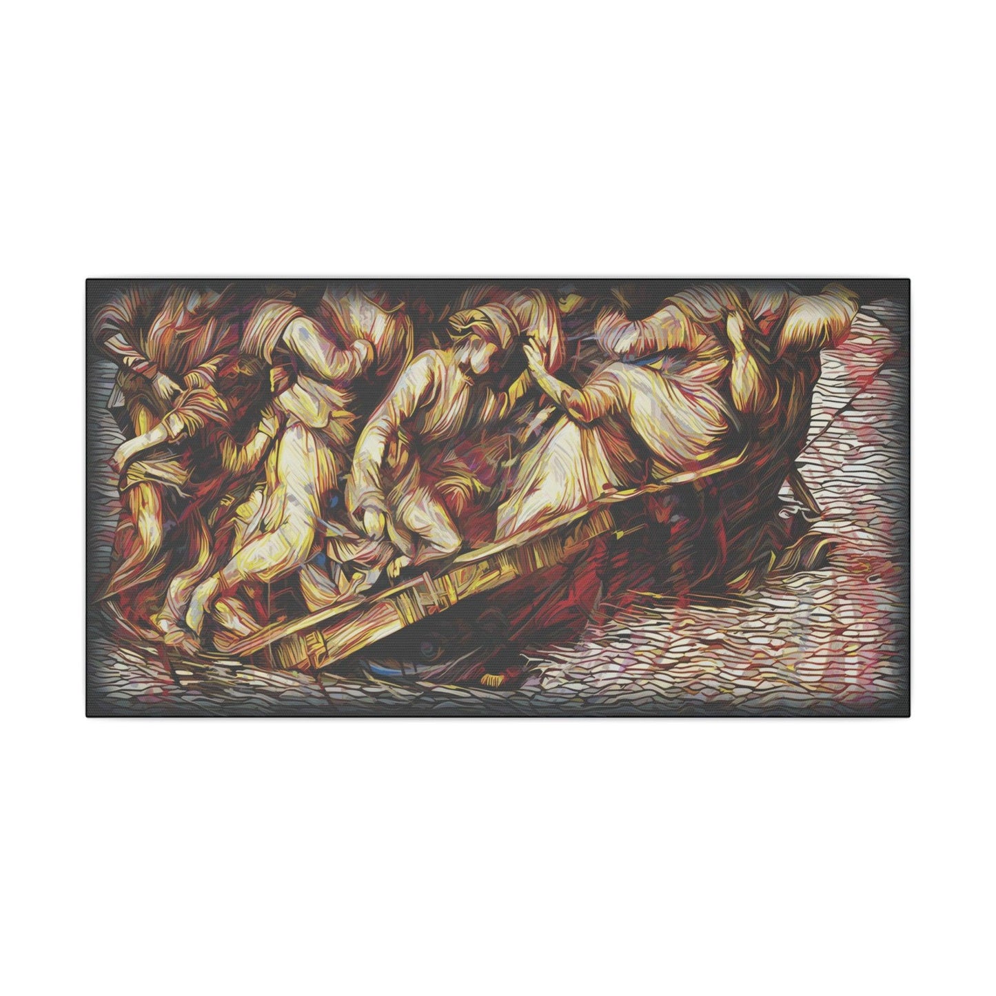 Giclée Print Canvas - "Migratory Theater - Fourth Piece by Luigi_ArtSquare" - Artsquarenft