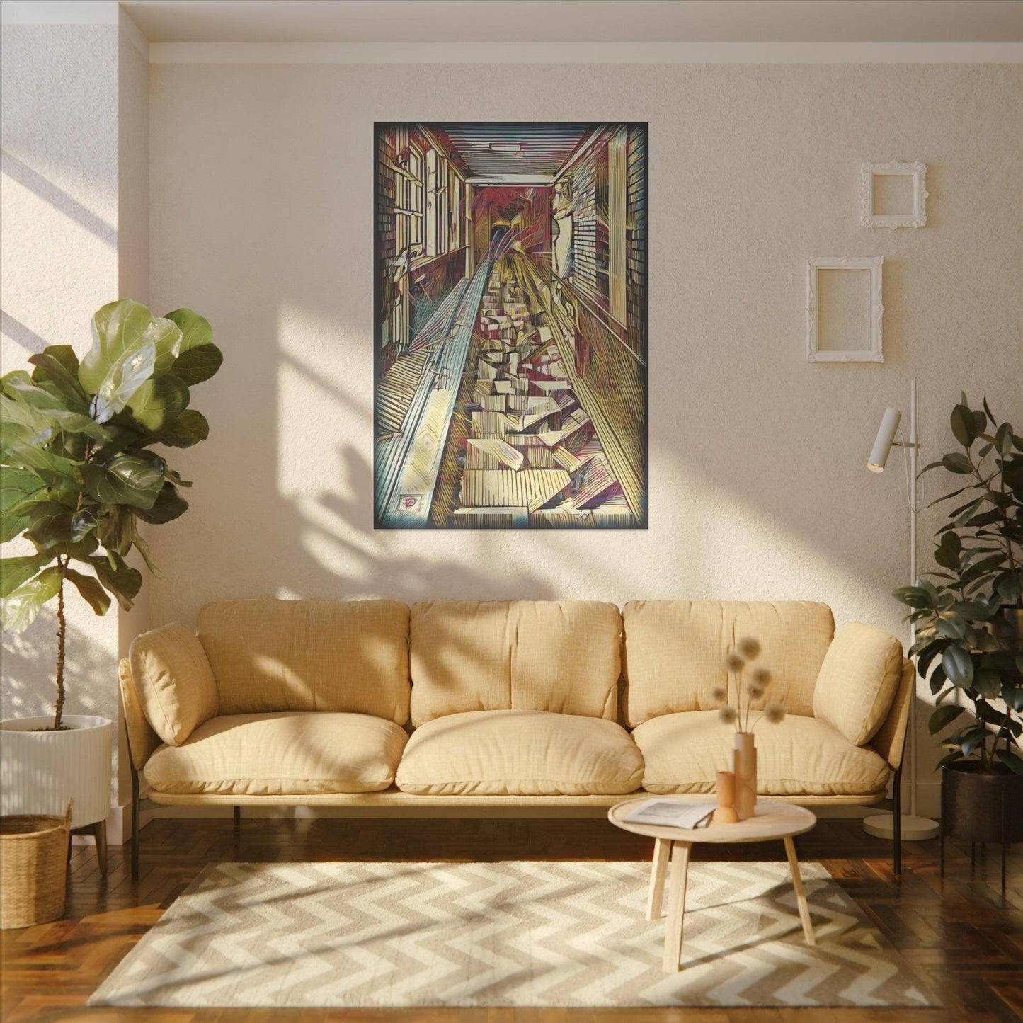 Giclée Print Canvas - "Migratory Theater - Tenth Piece by Luigi_ArtSquare" - Artsquarenft