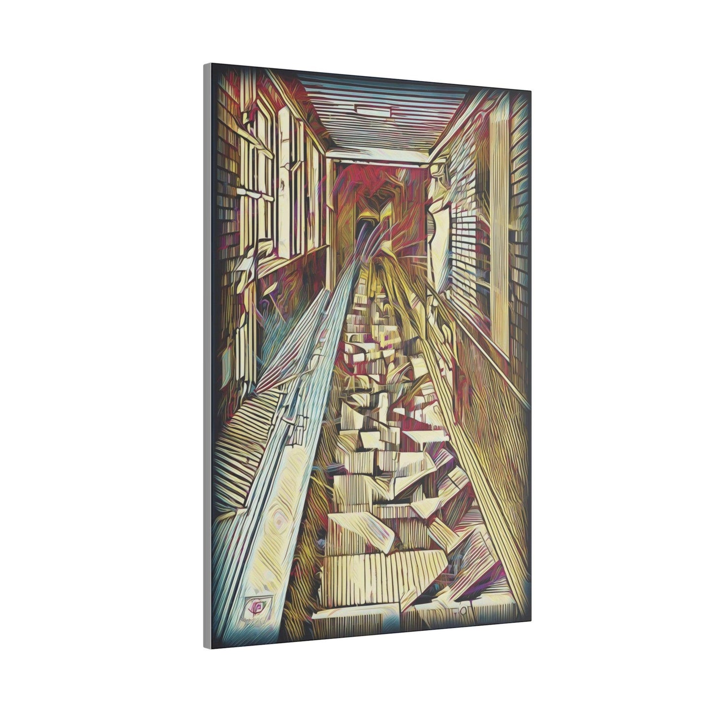 Giclée Print Canvas - "Migratory Theater - Tenth Piece by Luigi_ArtSquare" - Artsquarenft