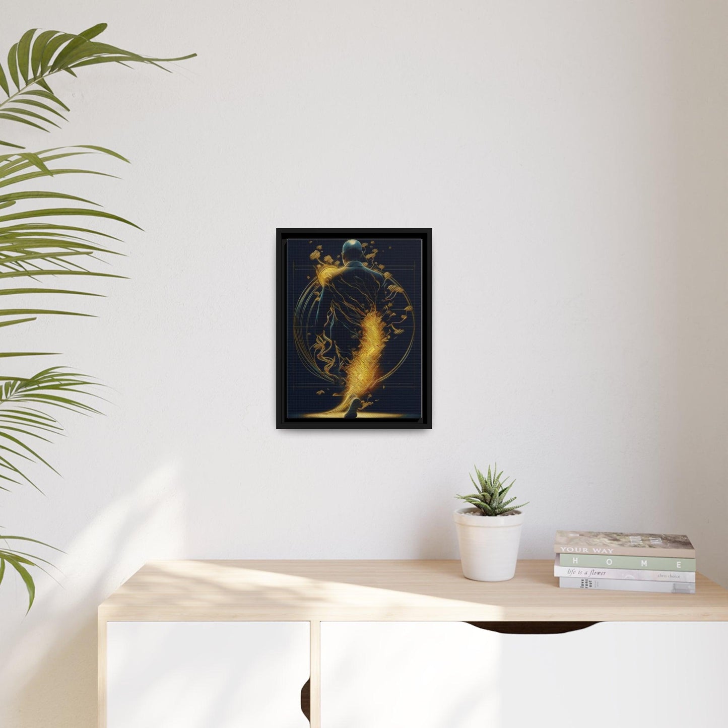 Matte Canvas, Black Frame - "Midnight Journey" Collection - Artsquarenft