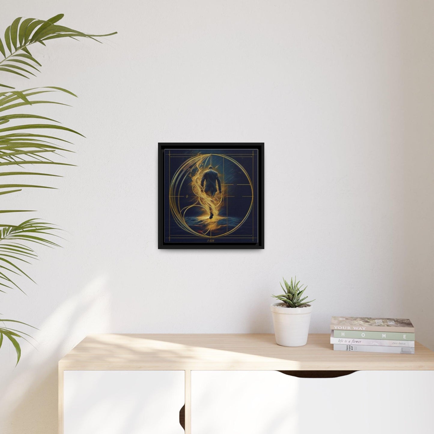 Matte Canvas, Black Frame - "Midnight Journey" Collection - Artsquarenft