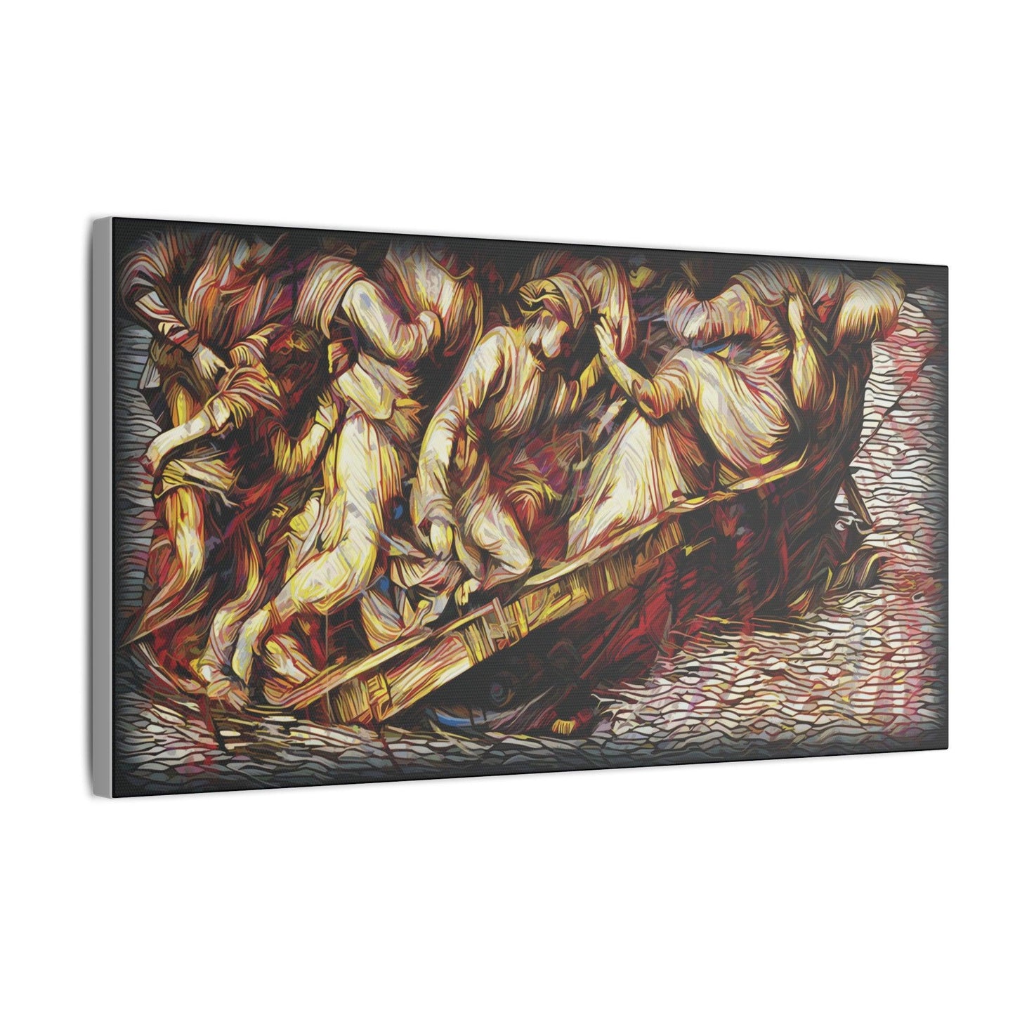 Giclée Print Canvas - "Migratory Theater - Fourth Piece by Luigi_ArtSquare" - Artsquarenft