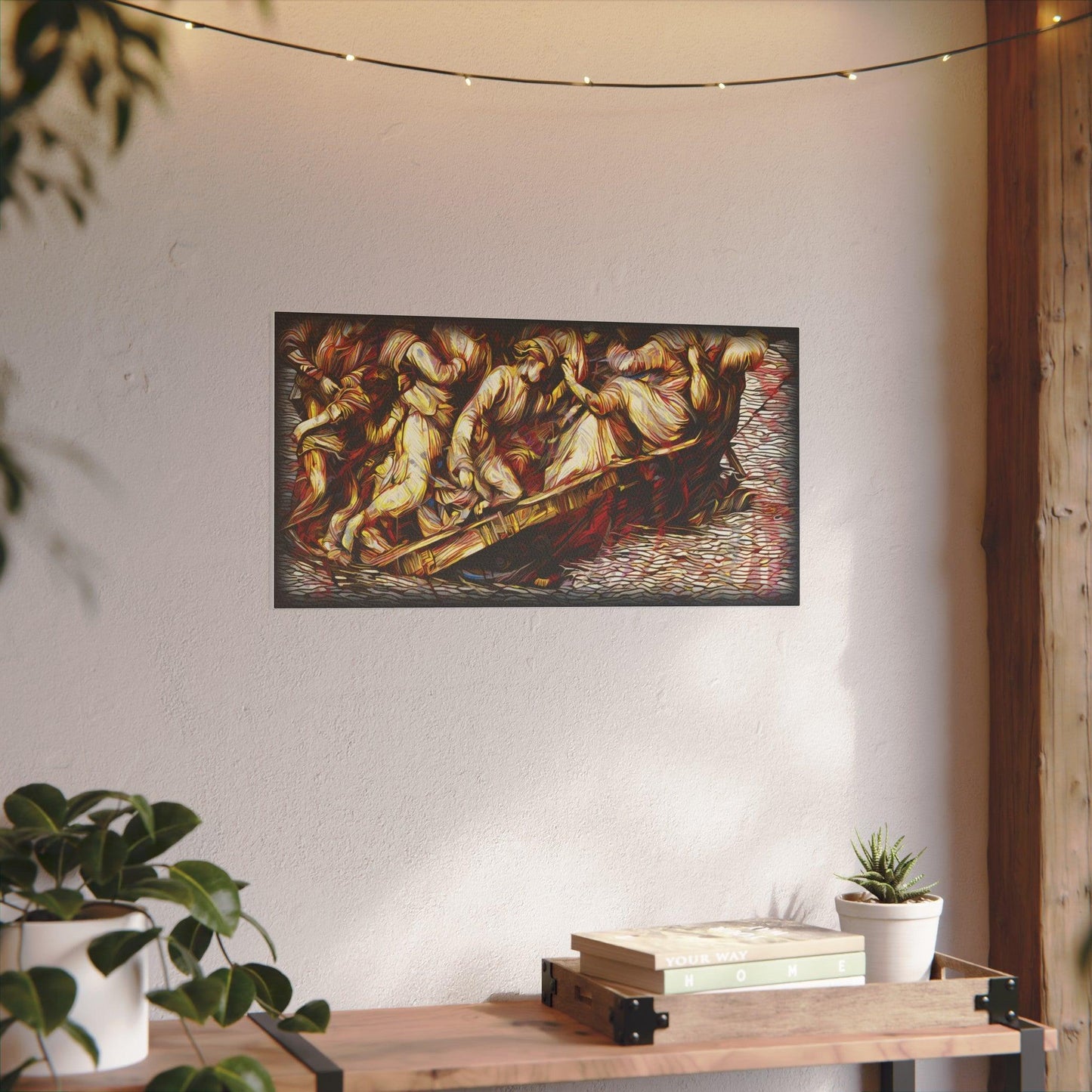 Giclée Print Canvas - "Migratory Theater - Fourth Piece by Luigi_ArtSquare" - Artsquarenft