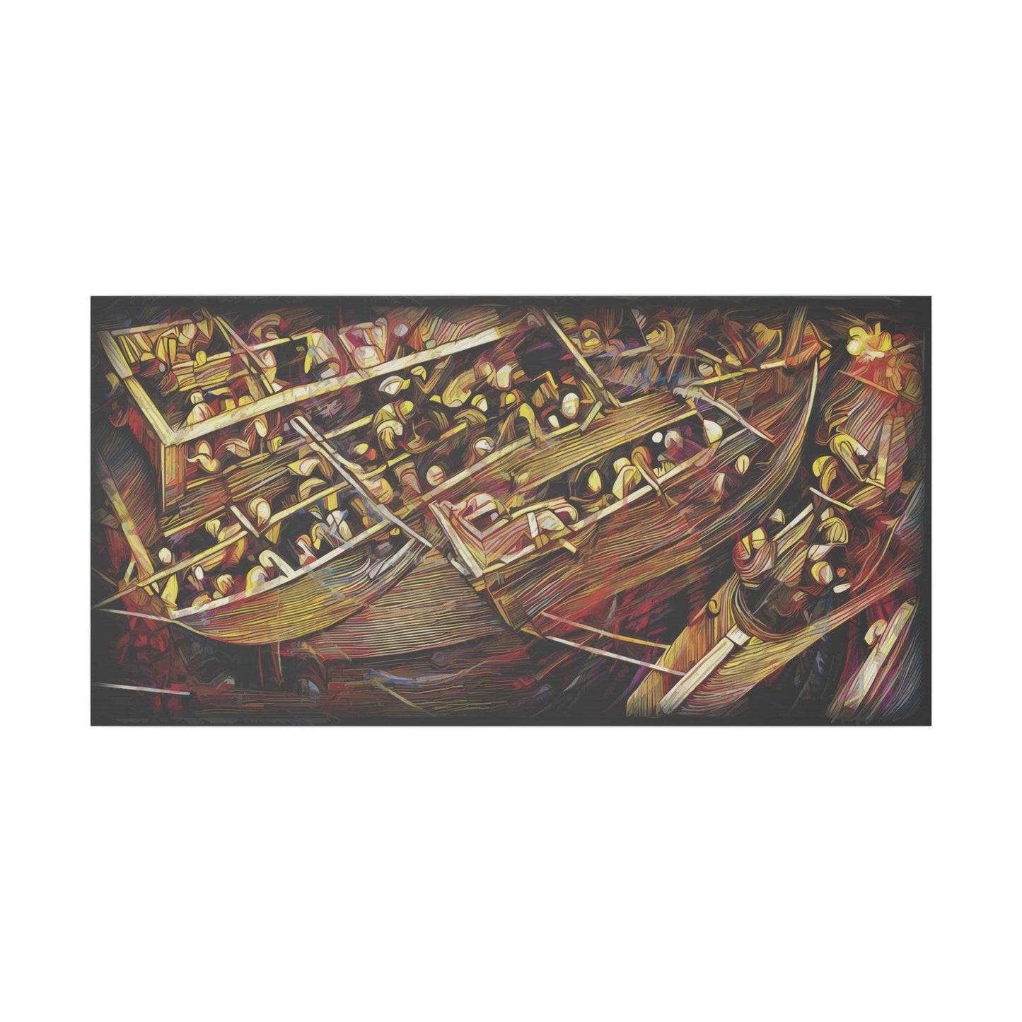 Giclée Print Canvas - "Migratory Theater - Third Piece by Luigi_ArtSquare" - Artsquarenft