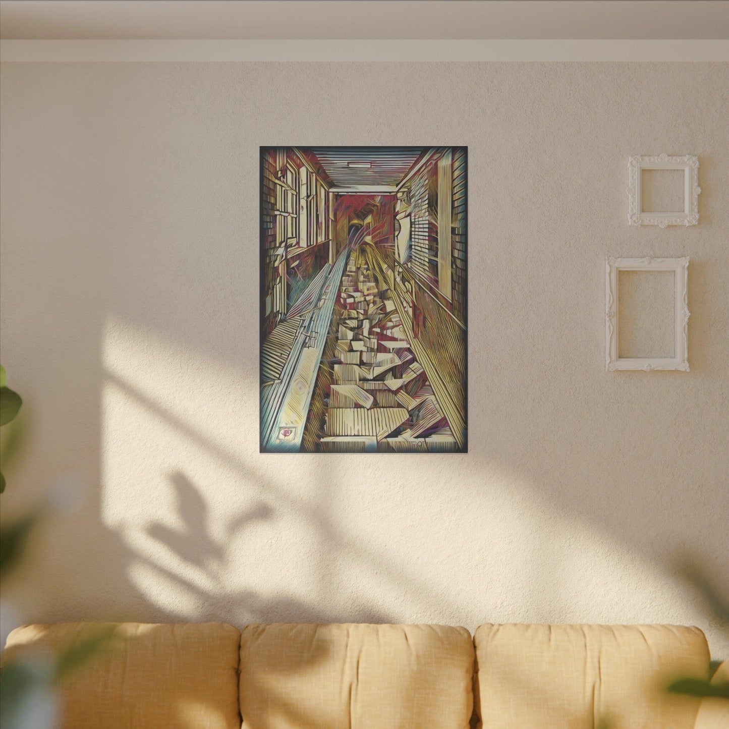Giclée Print Canvas - "Migratory Theater - Tenth Piece by Luigi_ArtSquare" - Artsquarenft