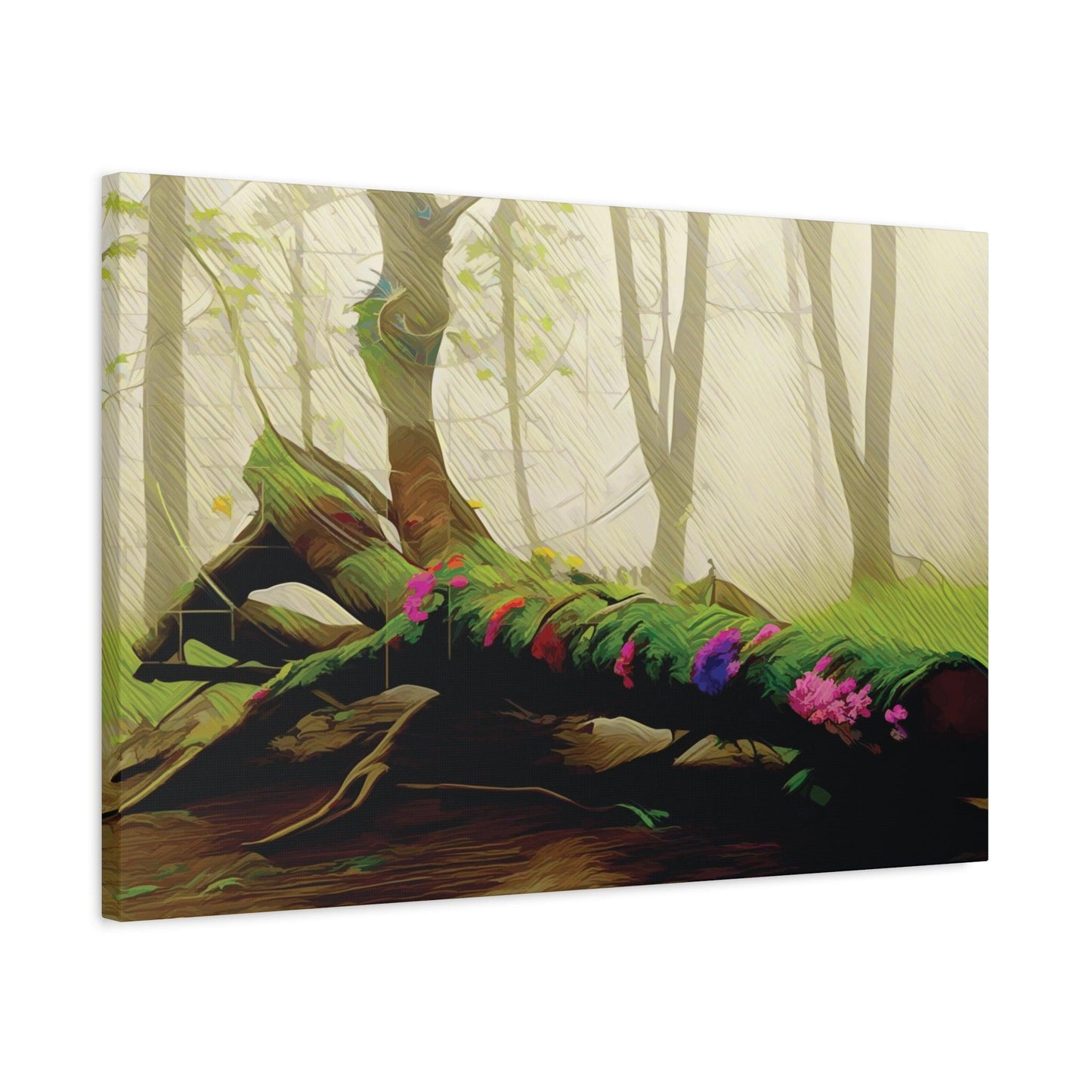Matte Canvas, Stretched, 1.25" - "Earth - The Solid Call" - Elements Collection - Artsquarenft