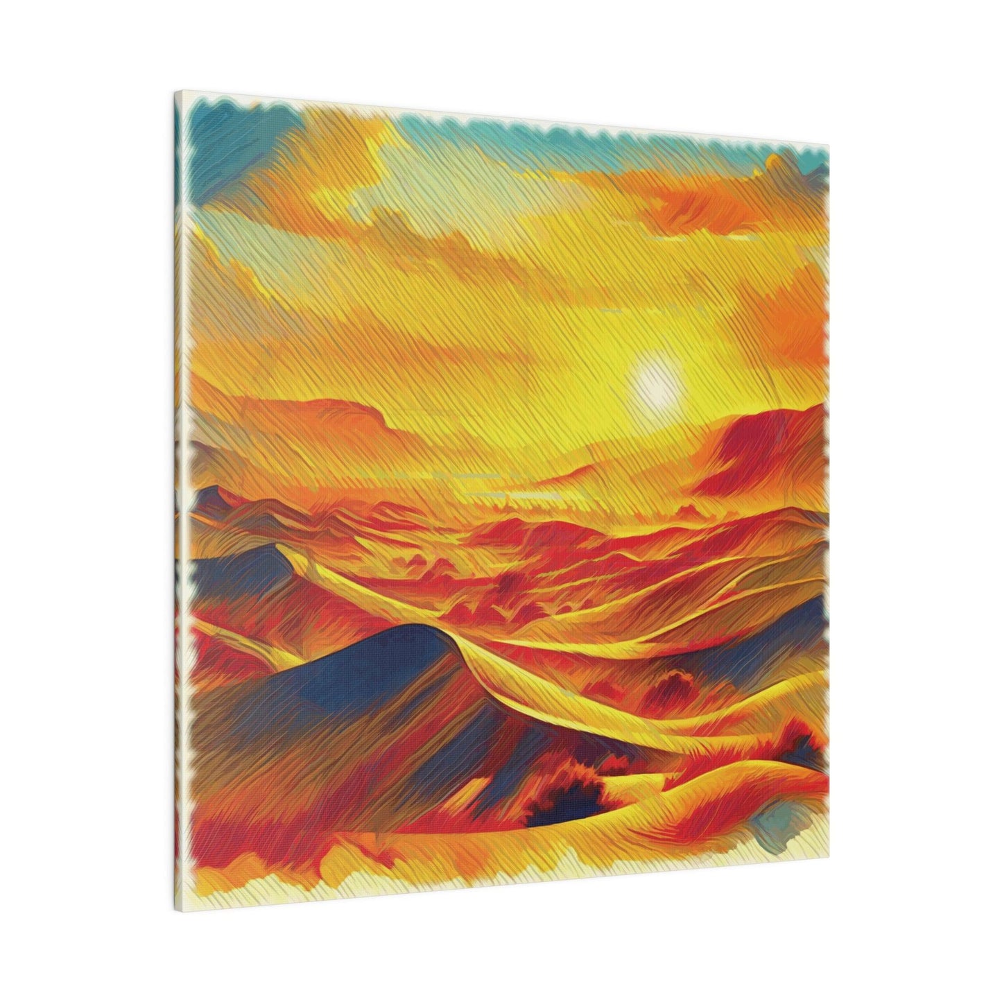 Golden Desert Mirage - Matte Canvas, Stretched, 0.75" - Artsquarenft
