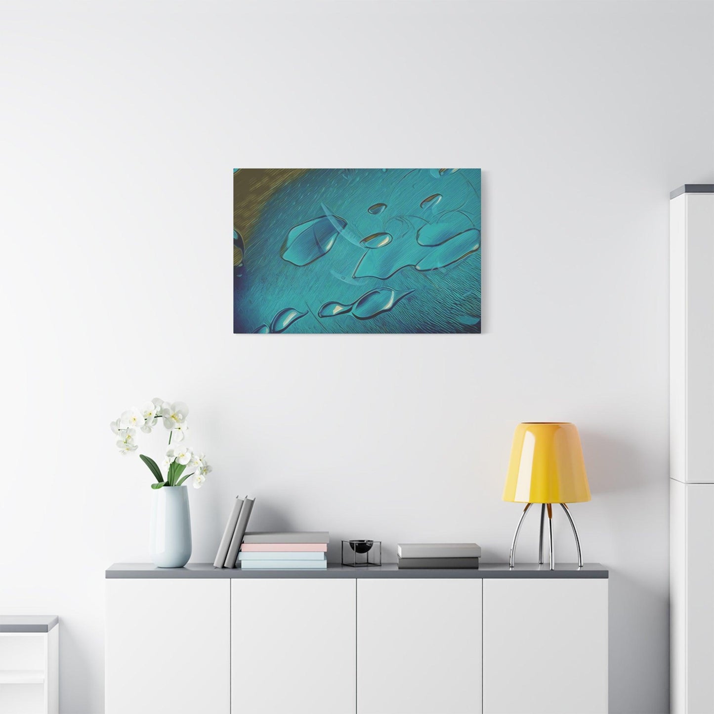 Matte Canvas, Stretched, 1.25" - Water - Vital Flow" - Elements Collection - Artsquarenft