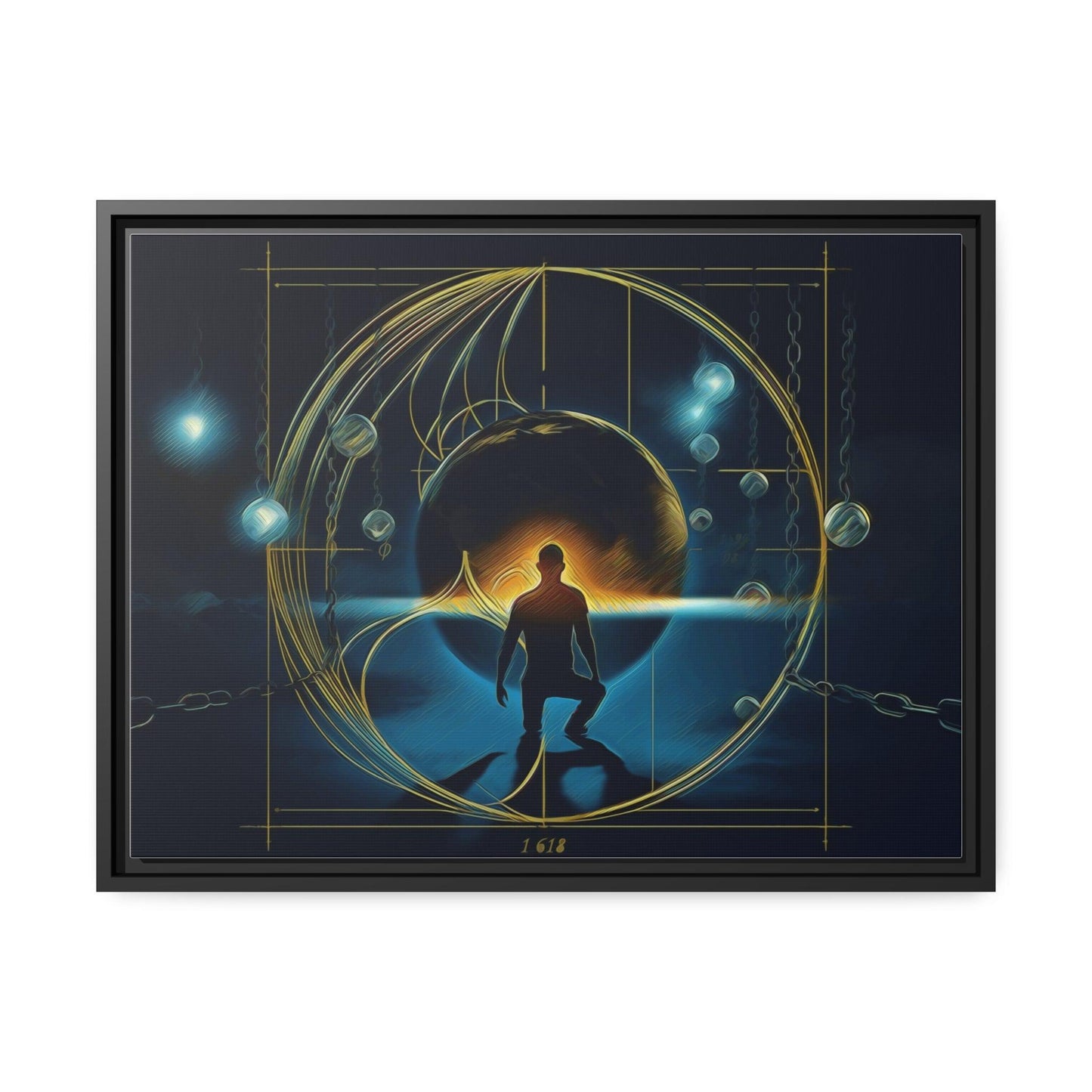 Matte Canvas, Black Frame - "Midnight Journey" Collection - Artsquarenft