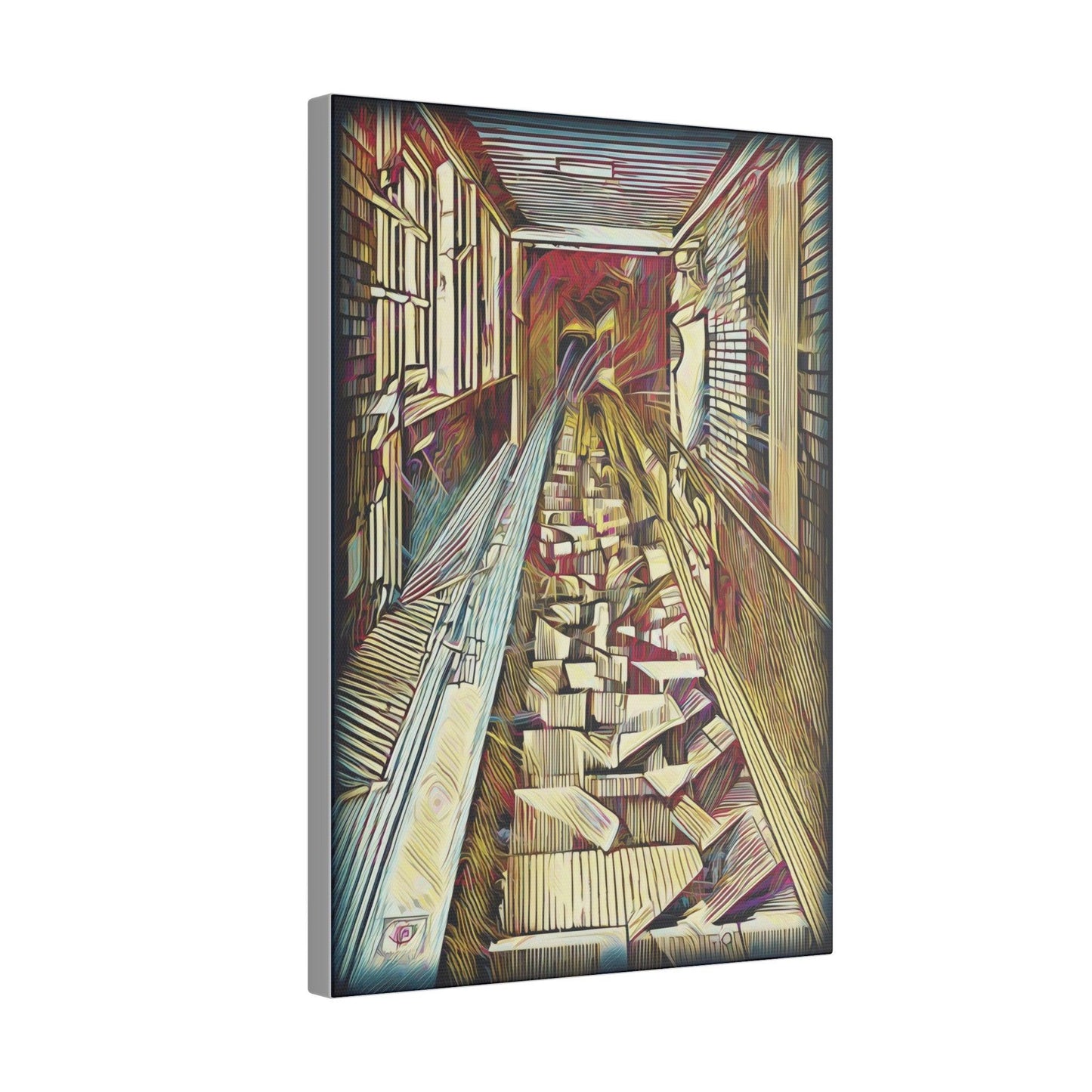 Giclée Print Canvas - "Migratory Theater - Tenth Piece by Luigi_ArtSquare" - Artsquarenft