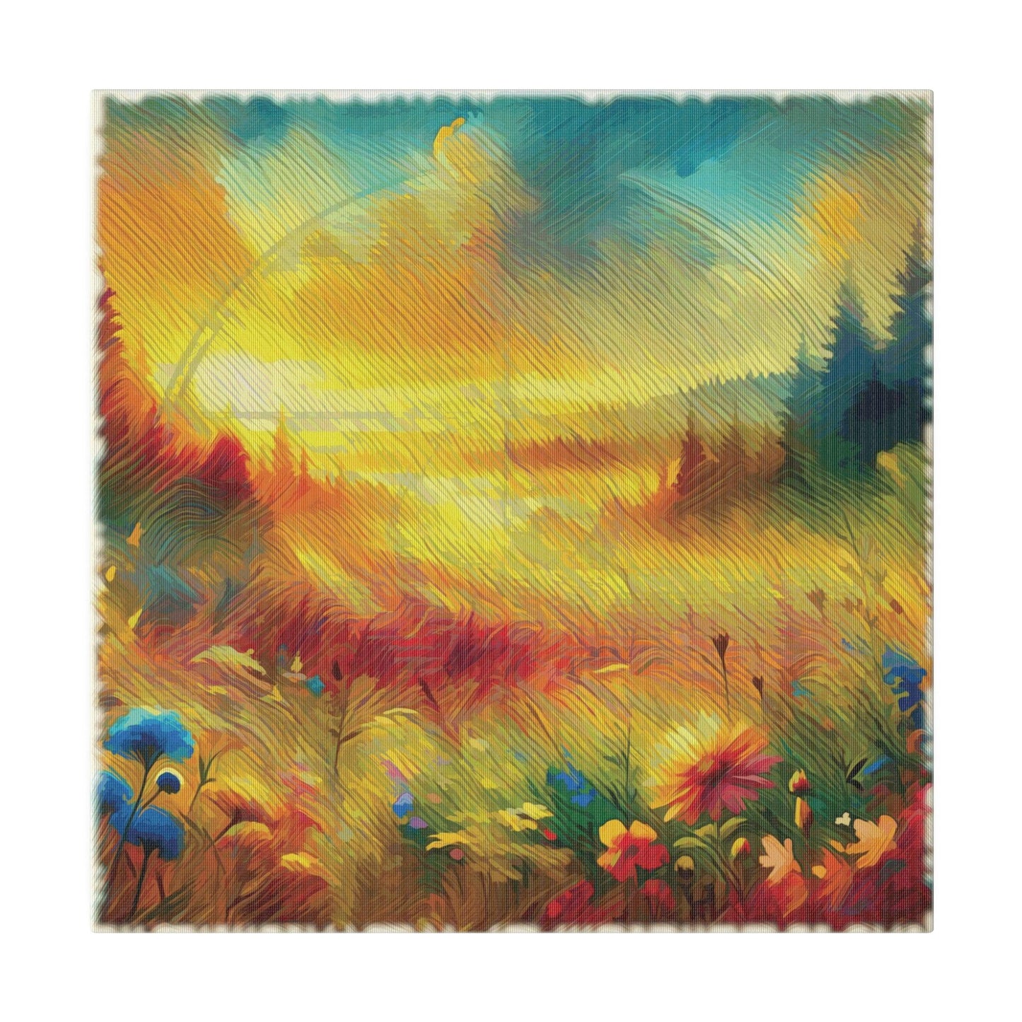 Sunlit Meadow Blossom - Matte Canvas, Stretched, 0.75" - Artsquarenft