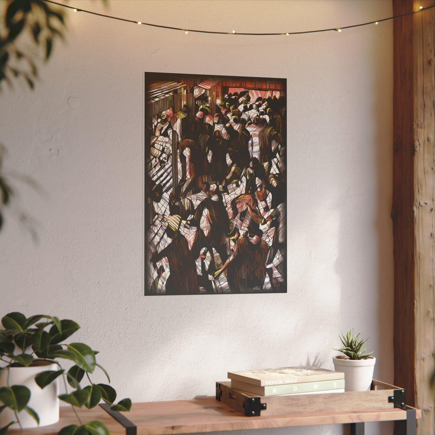 Giclée Print Canvas - "Migratory Theater - Eighth Piece by Luigi_ArtSquare" - Artsquarenft