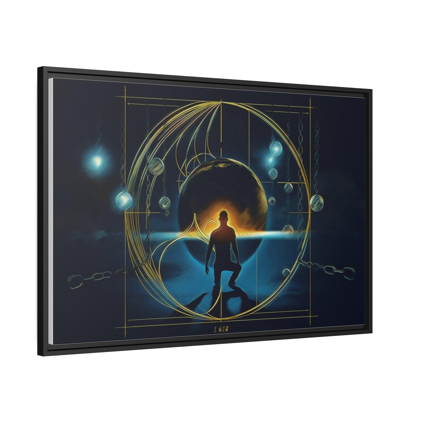 Matte Canvas, Black Frame - "Midnight Journey" Collection - Artsquarenft