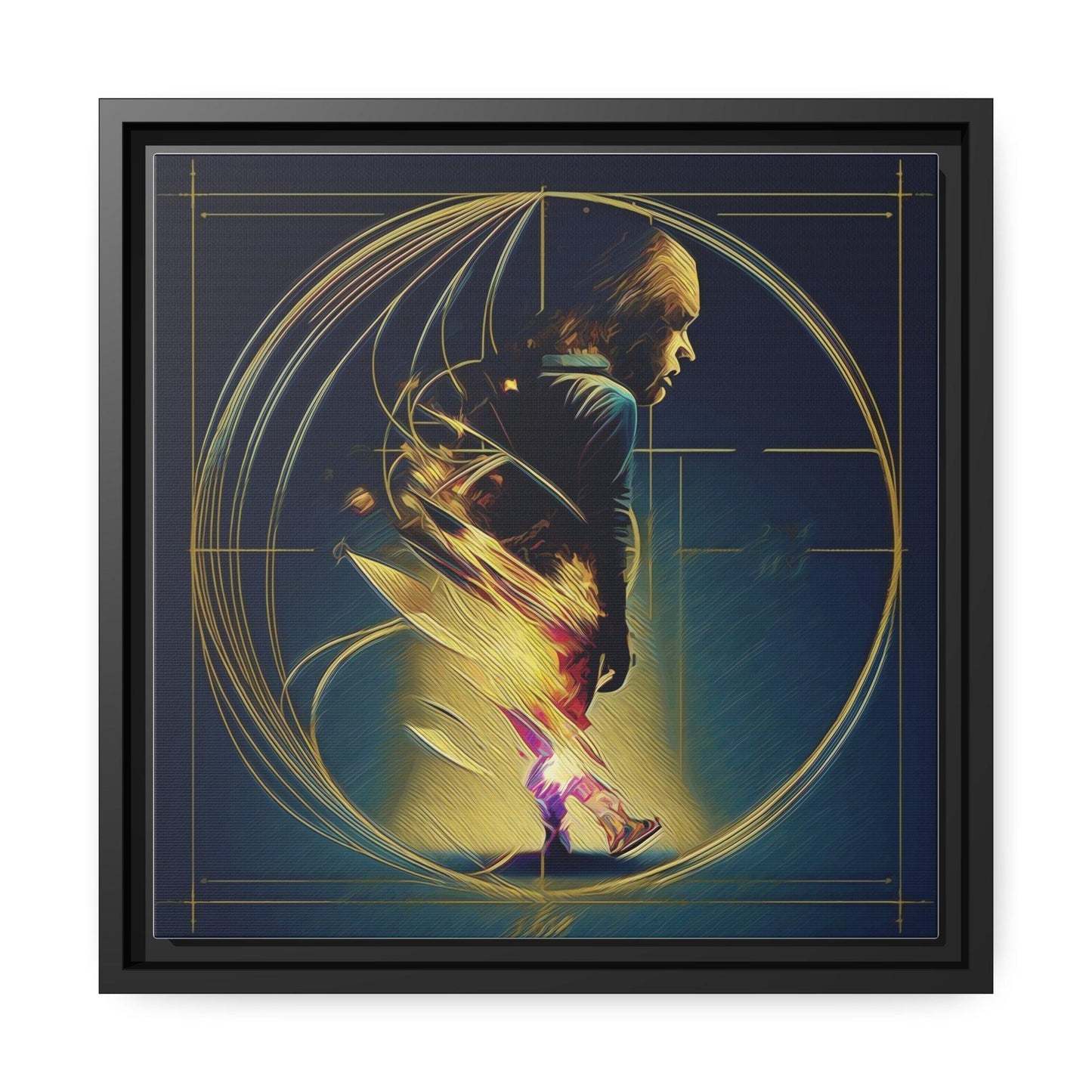 Matte Canvas, Black Frame - "MidNight Journey" Collection - Artsquarenft