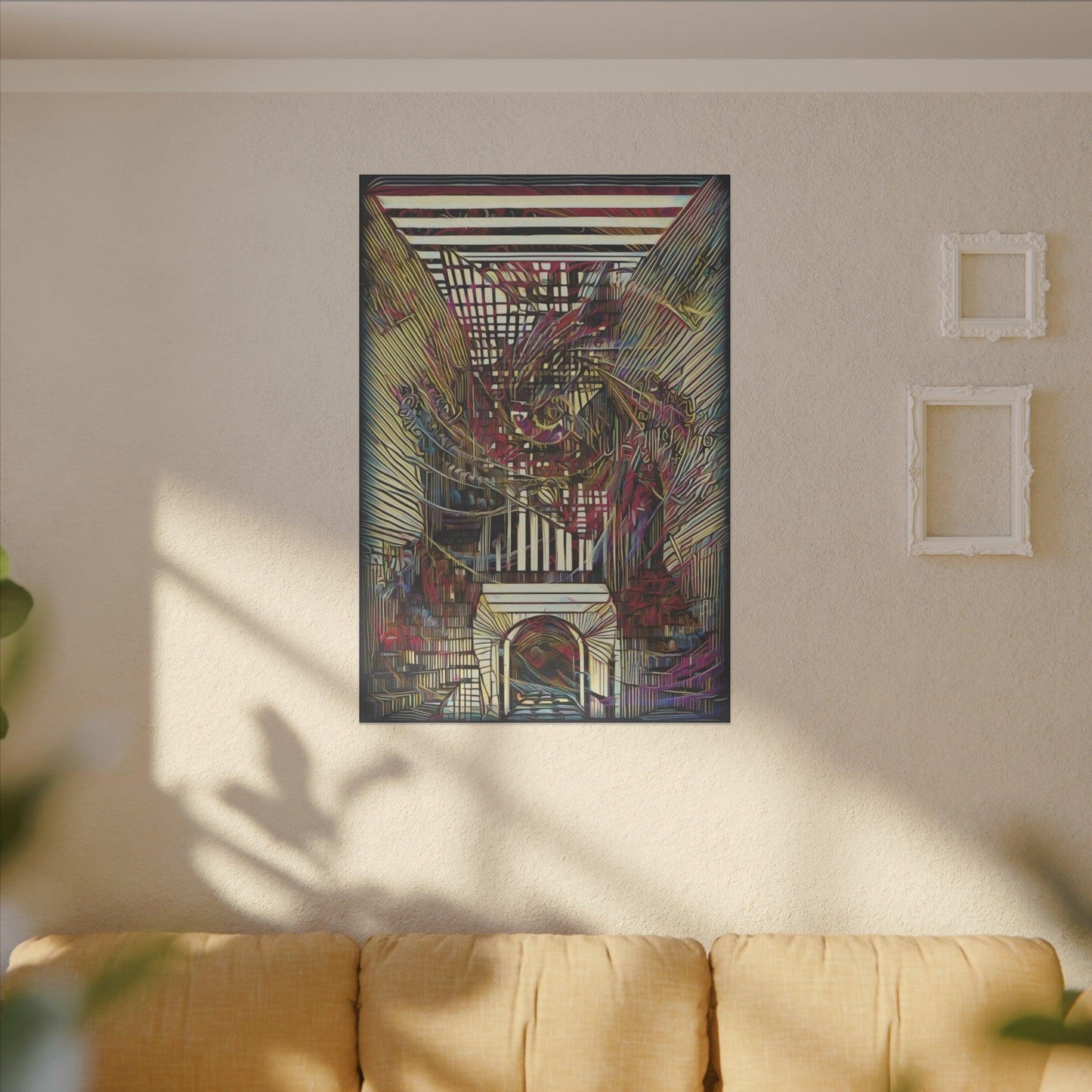 Giclée Print Canvas - "Migratory Theater - Seventh Piece by Luigi_ArtSquare" - Artsquarenft