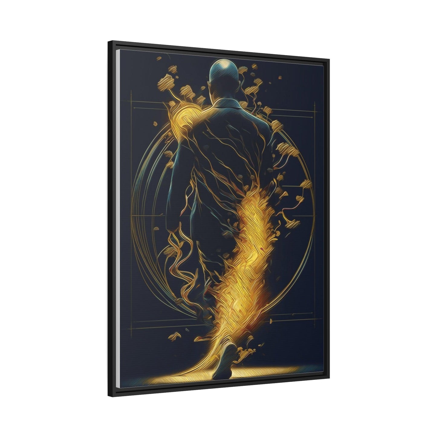 Matte Canvas, Black Frame - "Midnight Journey" Collection - Artsquarenft