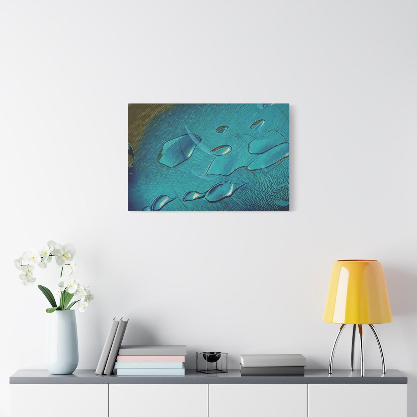 Matte Canvas, Stretched, 1.25" - Water - Vital Flow" - Elements Collection - Artsquarenft
