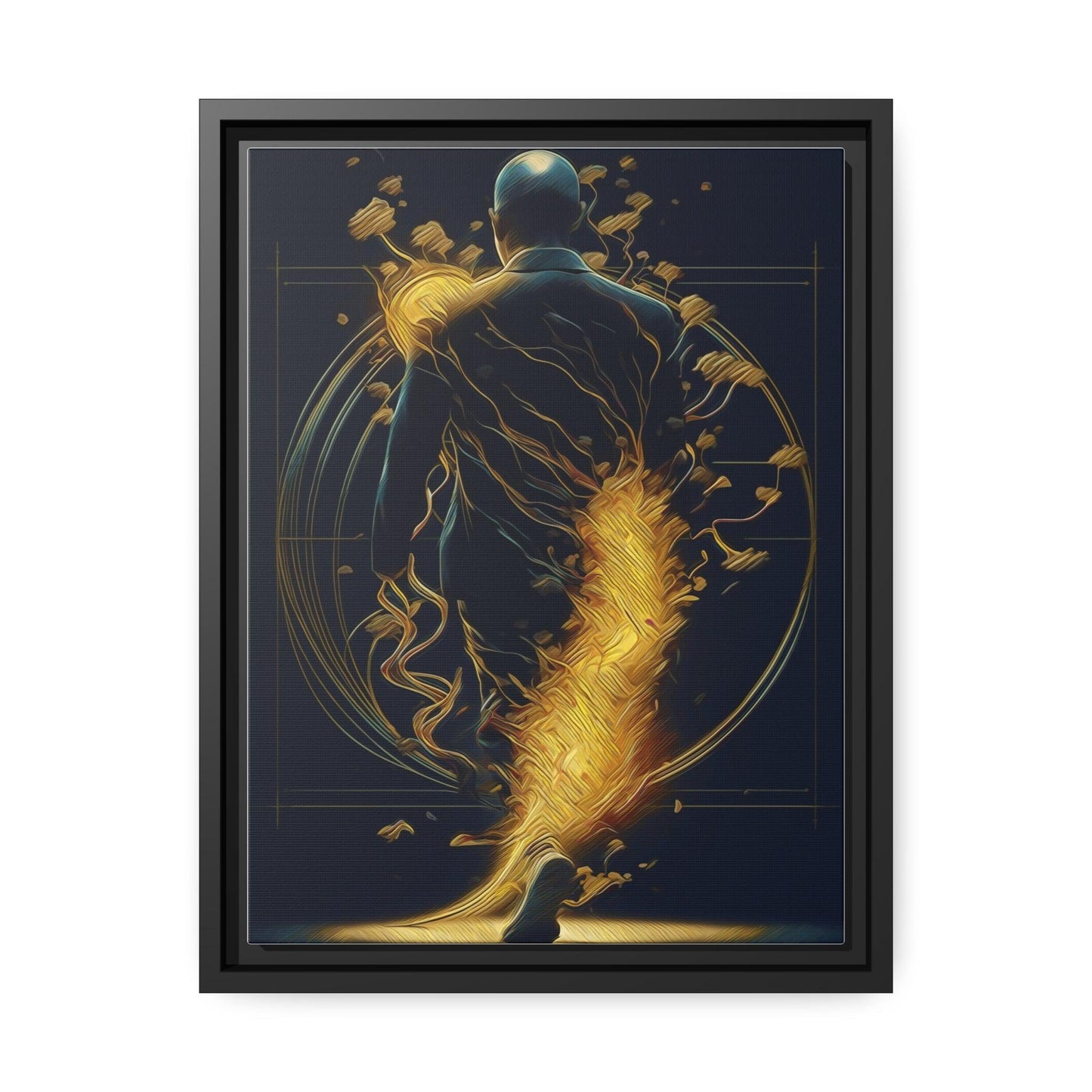 Matte Canvas, Black Frame - "Midnight Journey" Collection - Artsquarenft