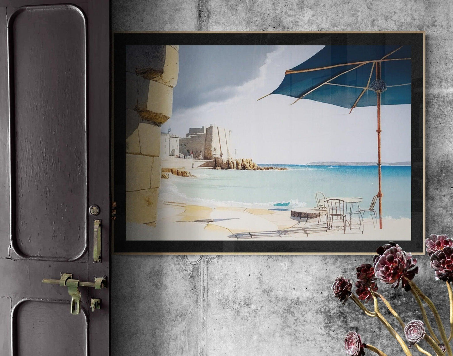 Luigi_ArtSquare- Interior_entrance_with_rustic_door_and_plant