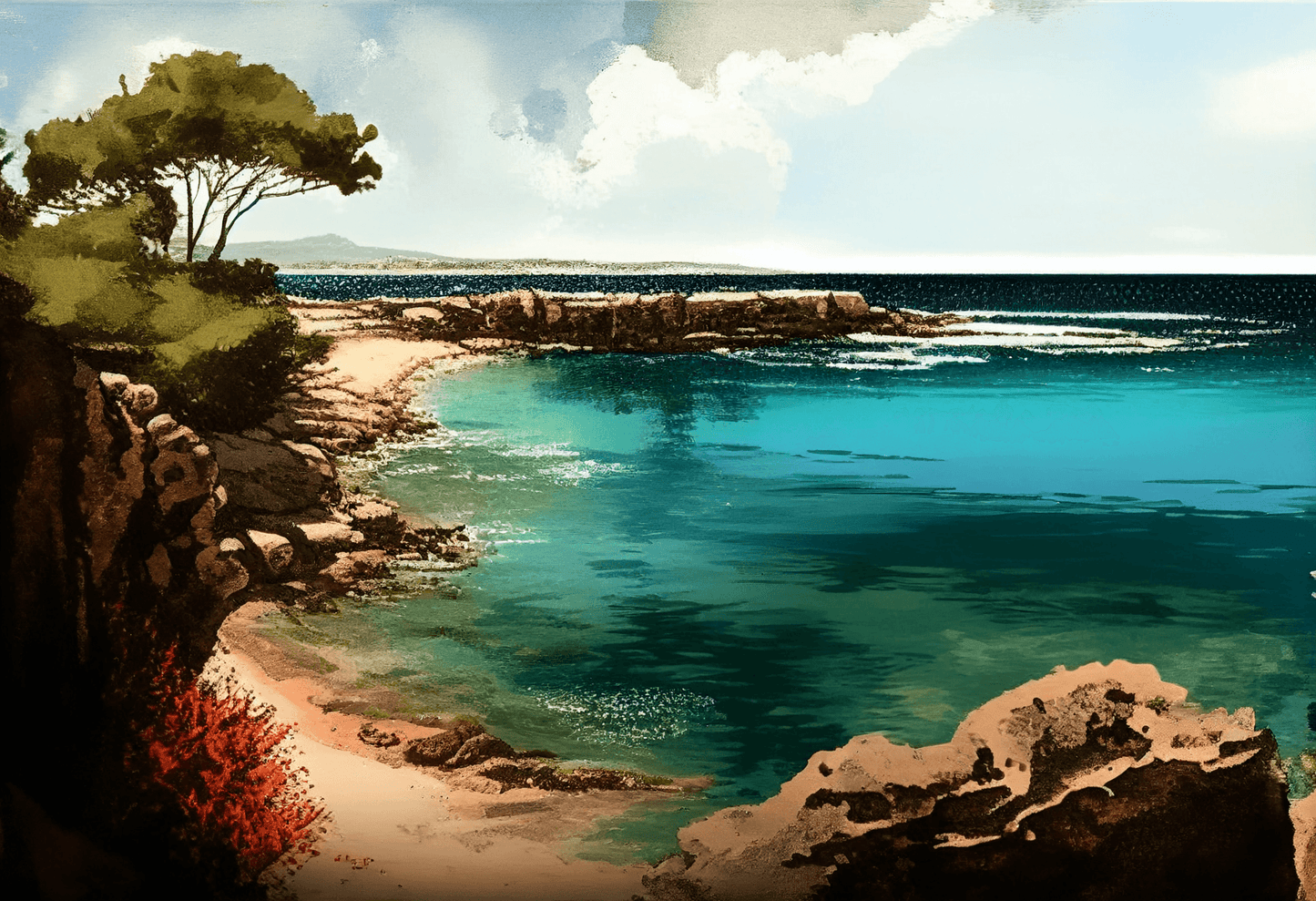 Gallipoli Beach Art - Gianluca's Beach View