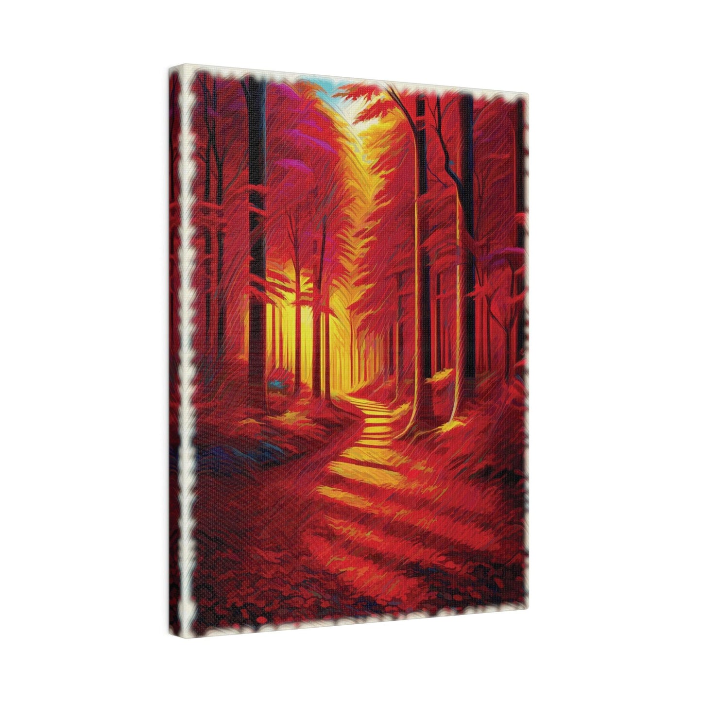 Crimson Pathway - Matte Canvas, Stretched, 0.75" - Artsquarenft