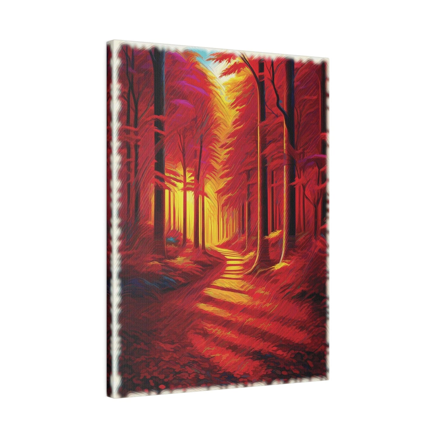 Crimson Pathway - Matte Canvas, Stretched, 0.75" - Artsquarenft