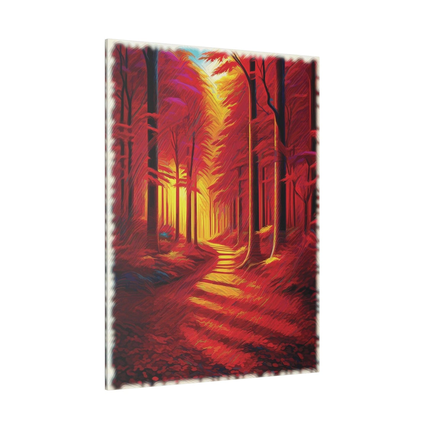 Crimson Pathway - Matte Canvas, Stretched, 0.75" - Artsquarenft