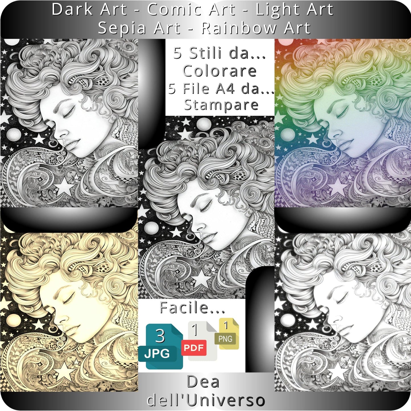Dea Dell'universo da Colorare