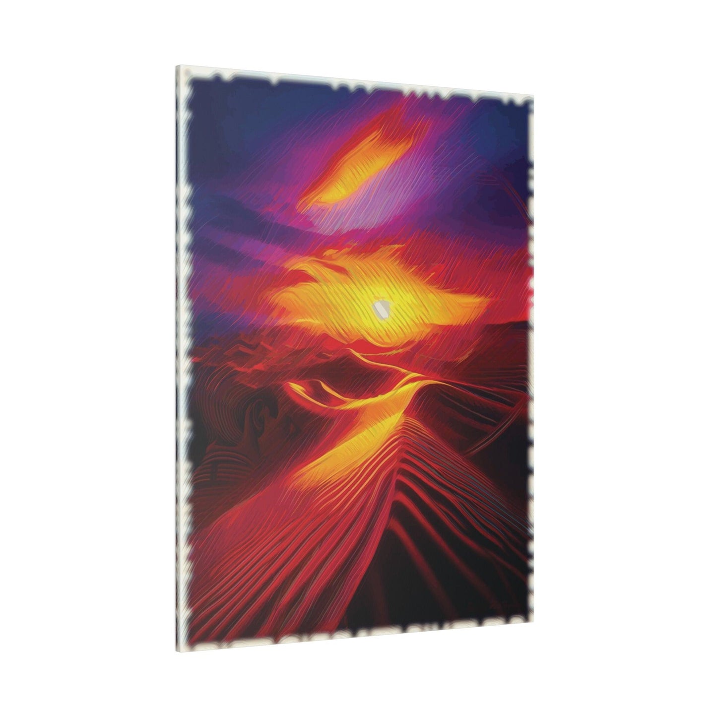 Eternal Dunes of Fire - Matte Canvas, Stretched, 0.75" - Artsquarenft
