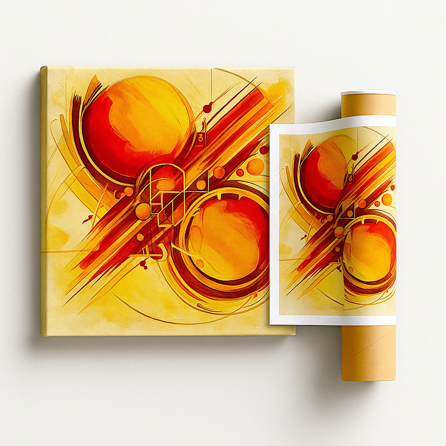 Tuscan Warmth ready for shipping in rigid tube with authenticity certificate and bonus Tuscan recipe by Luigi ArtSquare