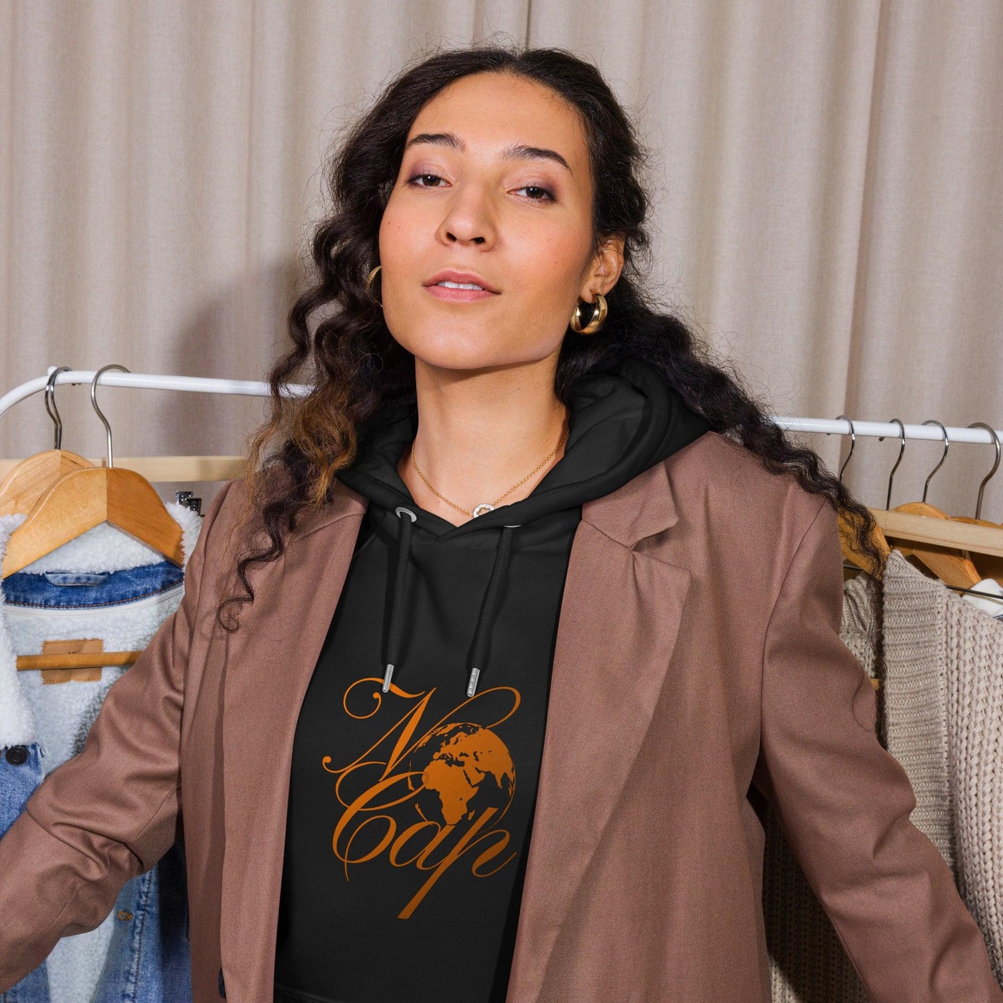 Unisex eco raglan hoodie - Artsquarenft