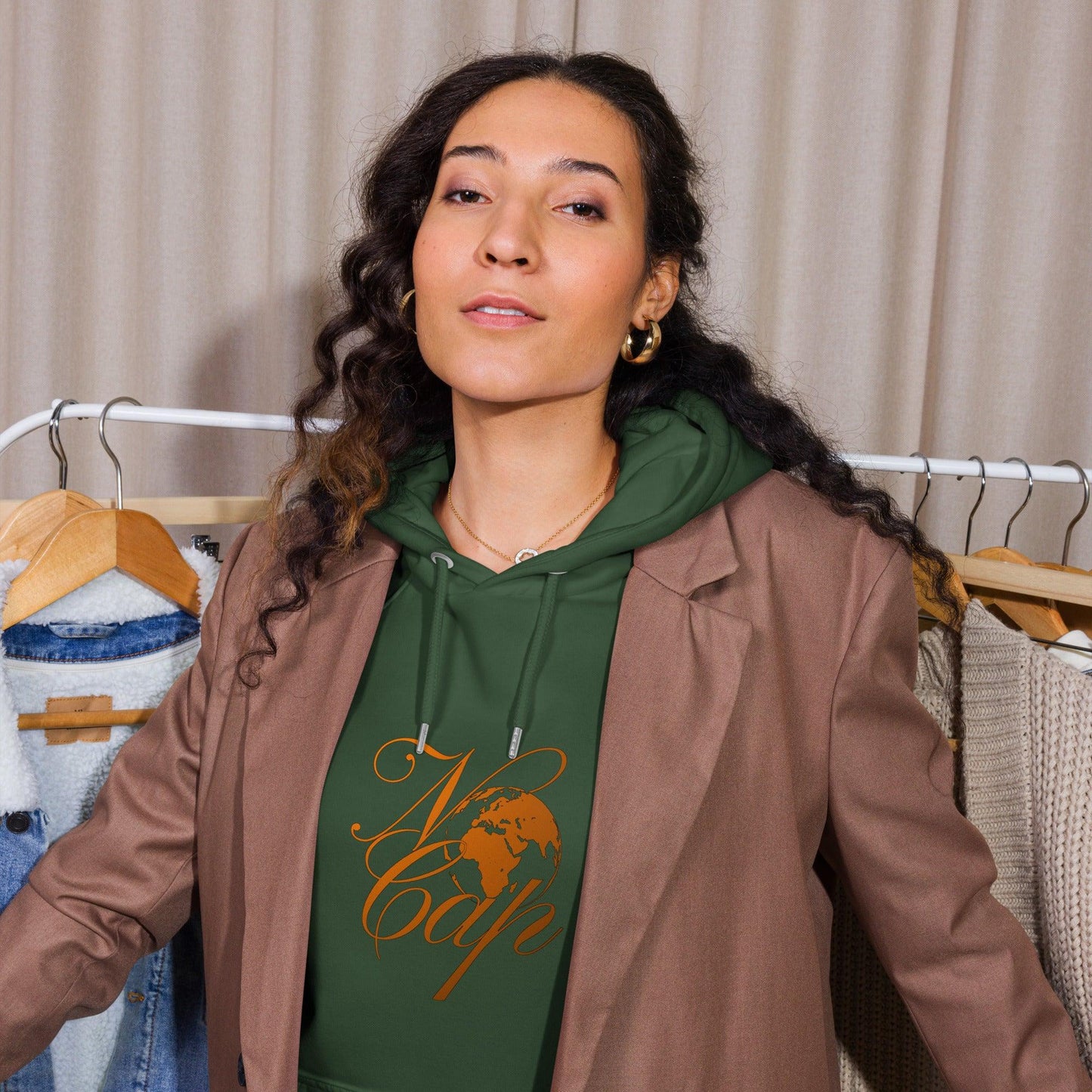 Unisex eco raglan hoodie - Artsquarenft