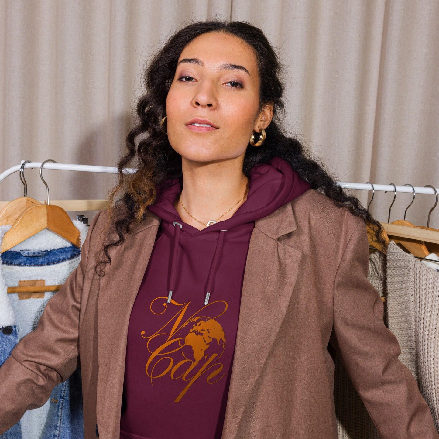 Unisex eco raglan hoodie - Artsquarenft