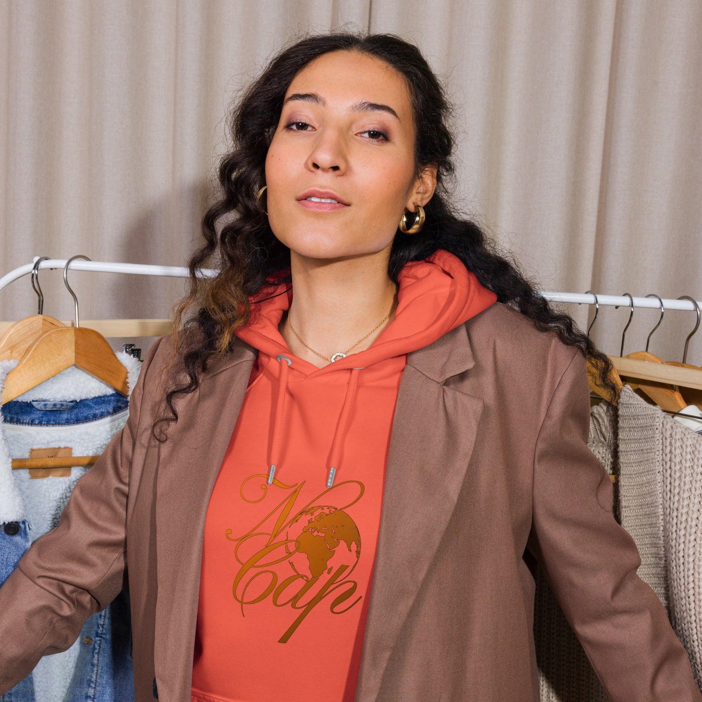 Unisex eco raglan hoodie - Artsquarenft