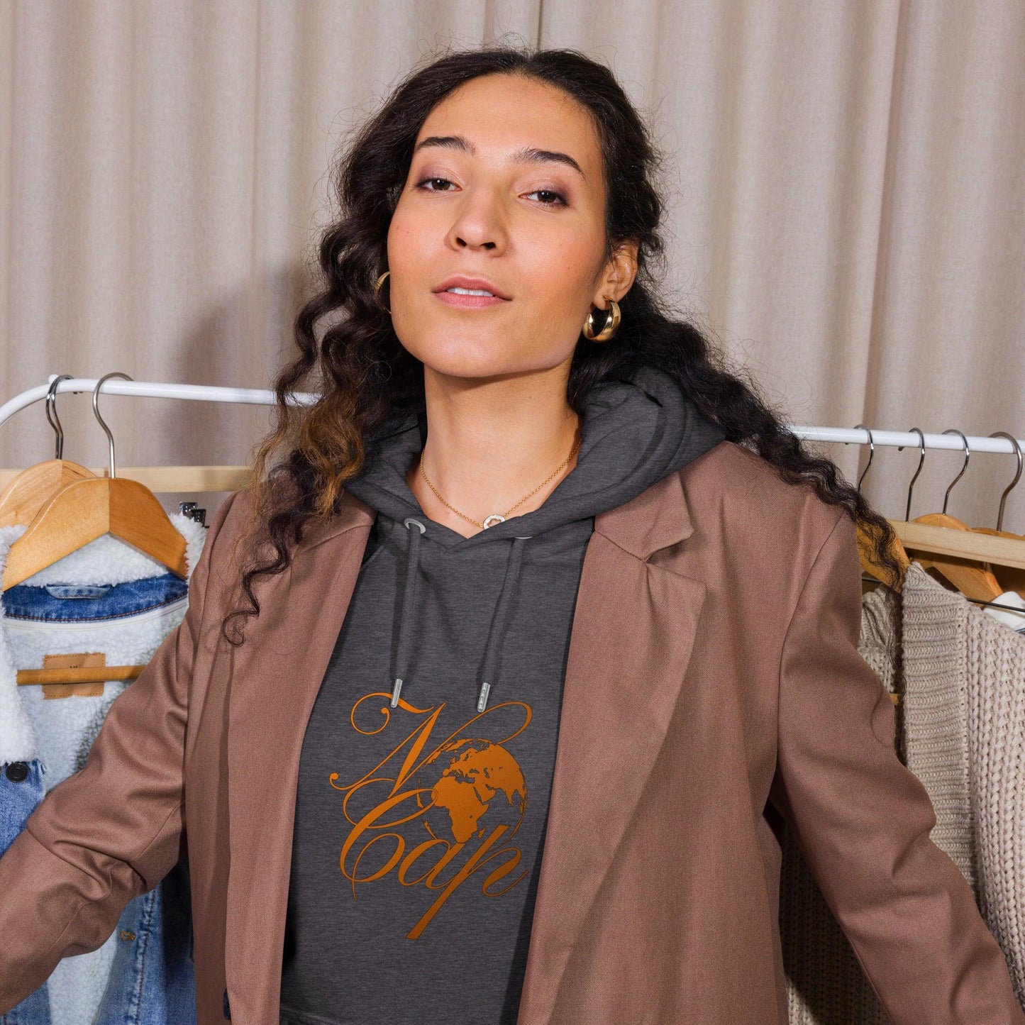 Unisex eco raglan hoodie - Artsquarenft