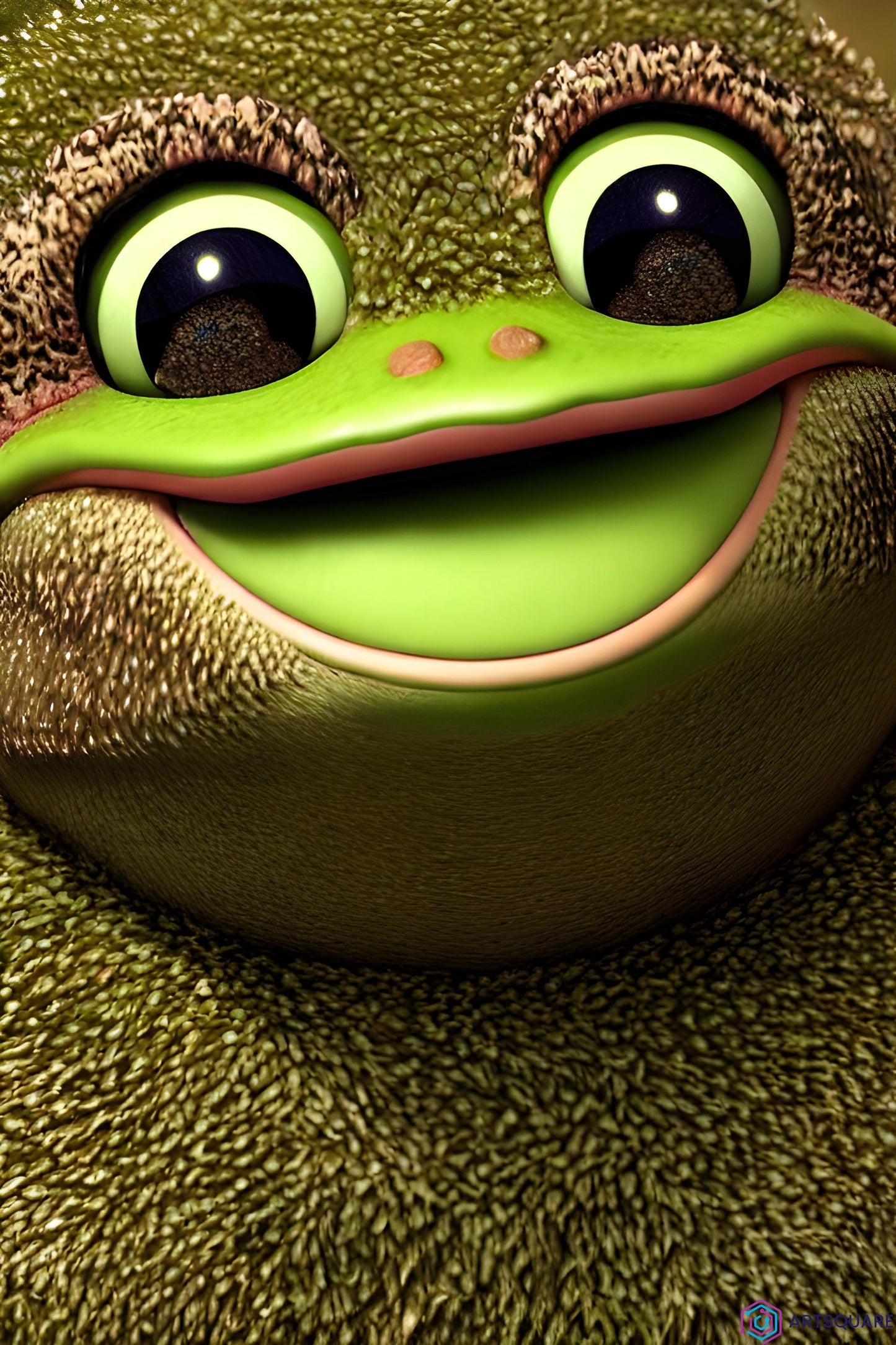 Kiwi Frog Art