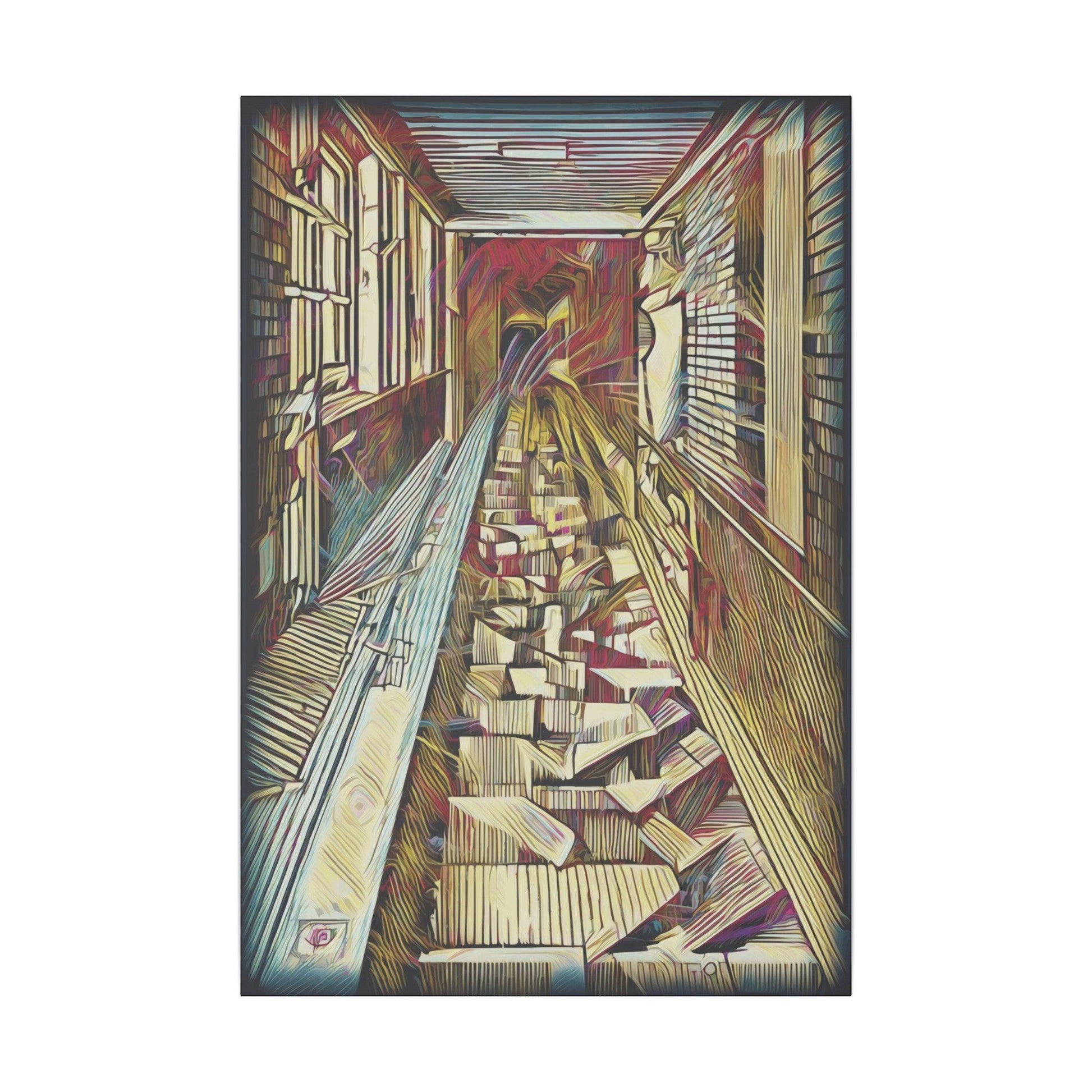 Giclée Print Canvas - "Migratory Theater - Tenth Piece by Luigi_ArtSquare" - Artsquarenft
