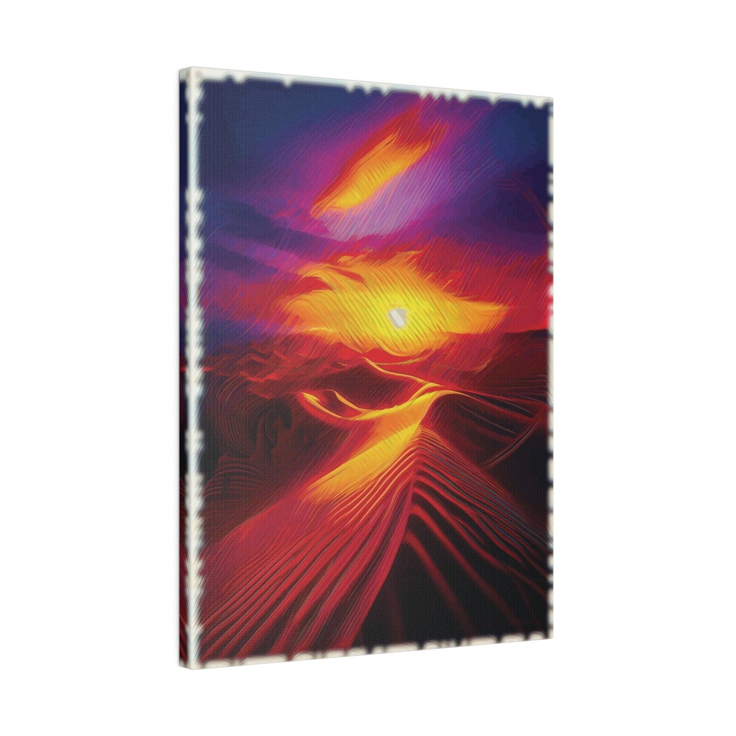 Eternal Dunes of Fire - Matte Canvas, Stretched, 0.75" - Artsquarenft