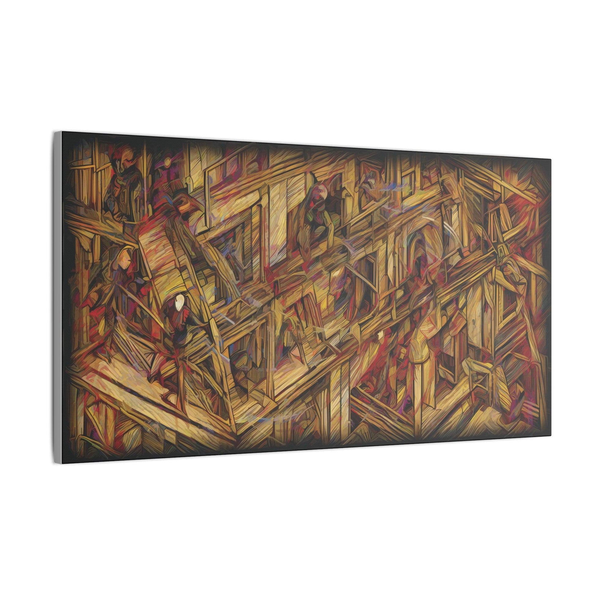 Giclée Print Canvas "Migratory Theater - First Piece by Luigi_ArtSquare" - Artsquarenft