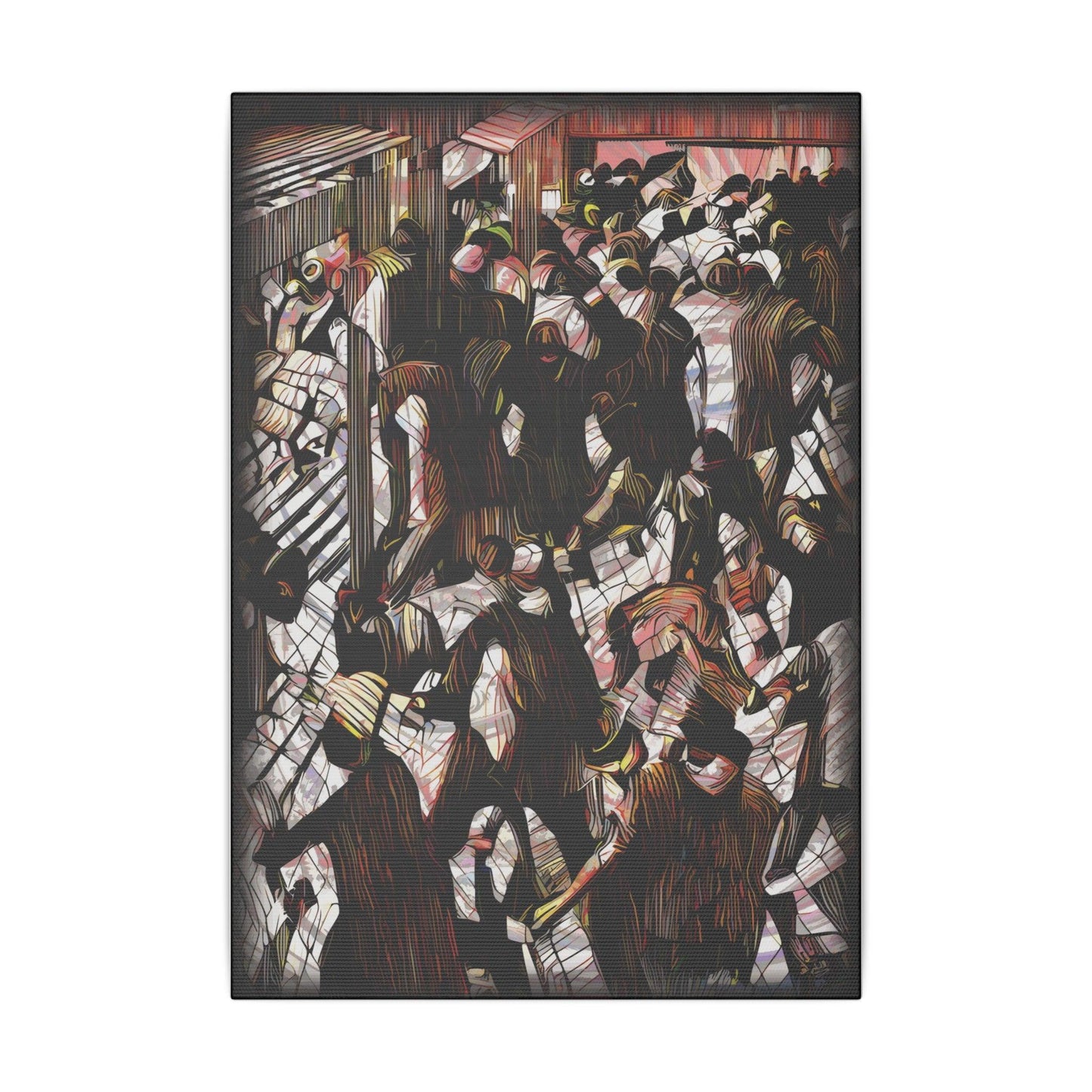 Giclée Print Canvas - "Migratory Theater - Eighth Piece by Luigi_ArtSquare" - Artsquarenft