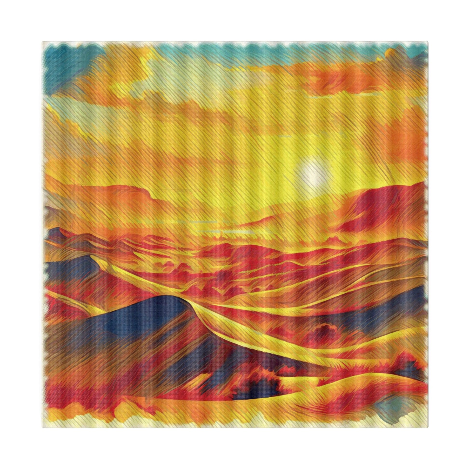 Golden Desert Mirage - Matte Canvas, Stretched, 0.75" - Artsquarenft