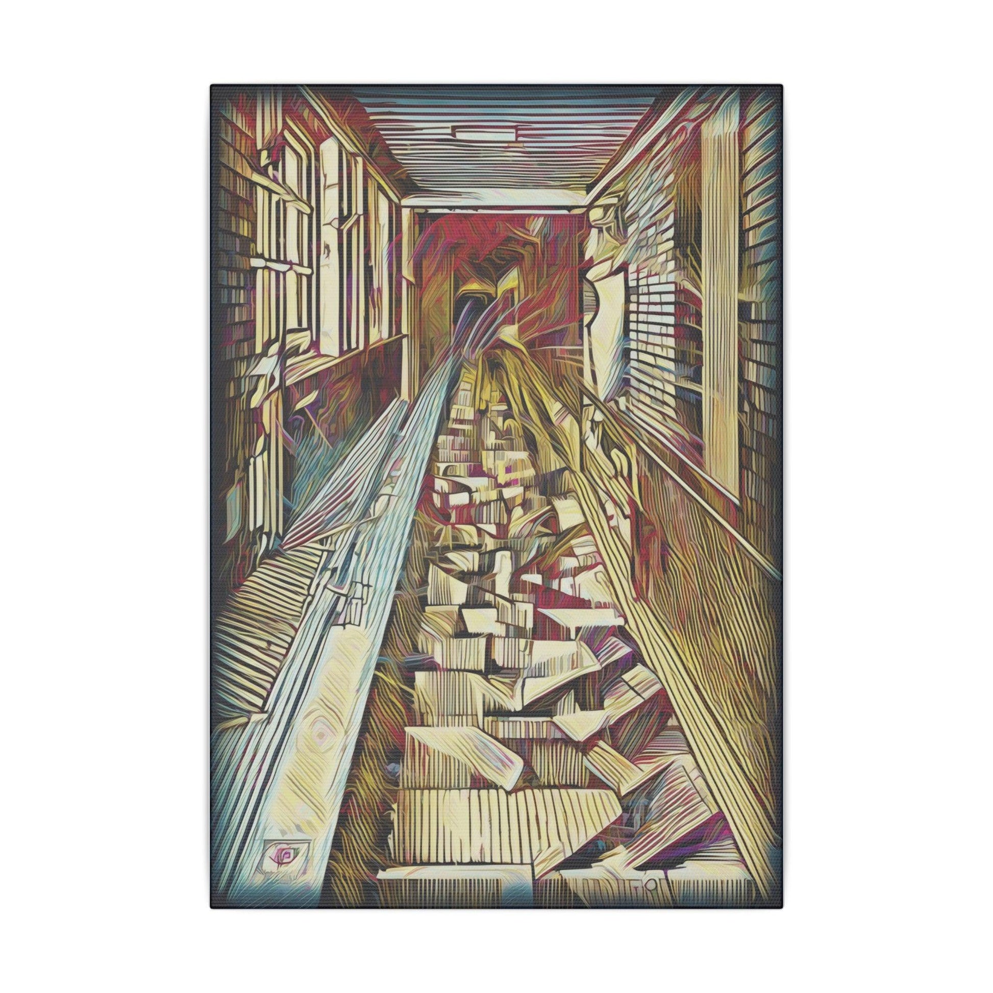 Giclée Print Canvas - "Migratory Theater - Tenth Piece by Luigi_ArtSquare" - Artsquarenft
