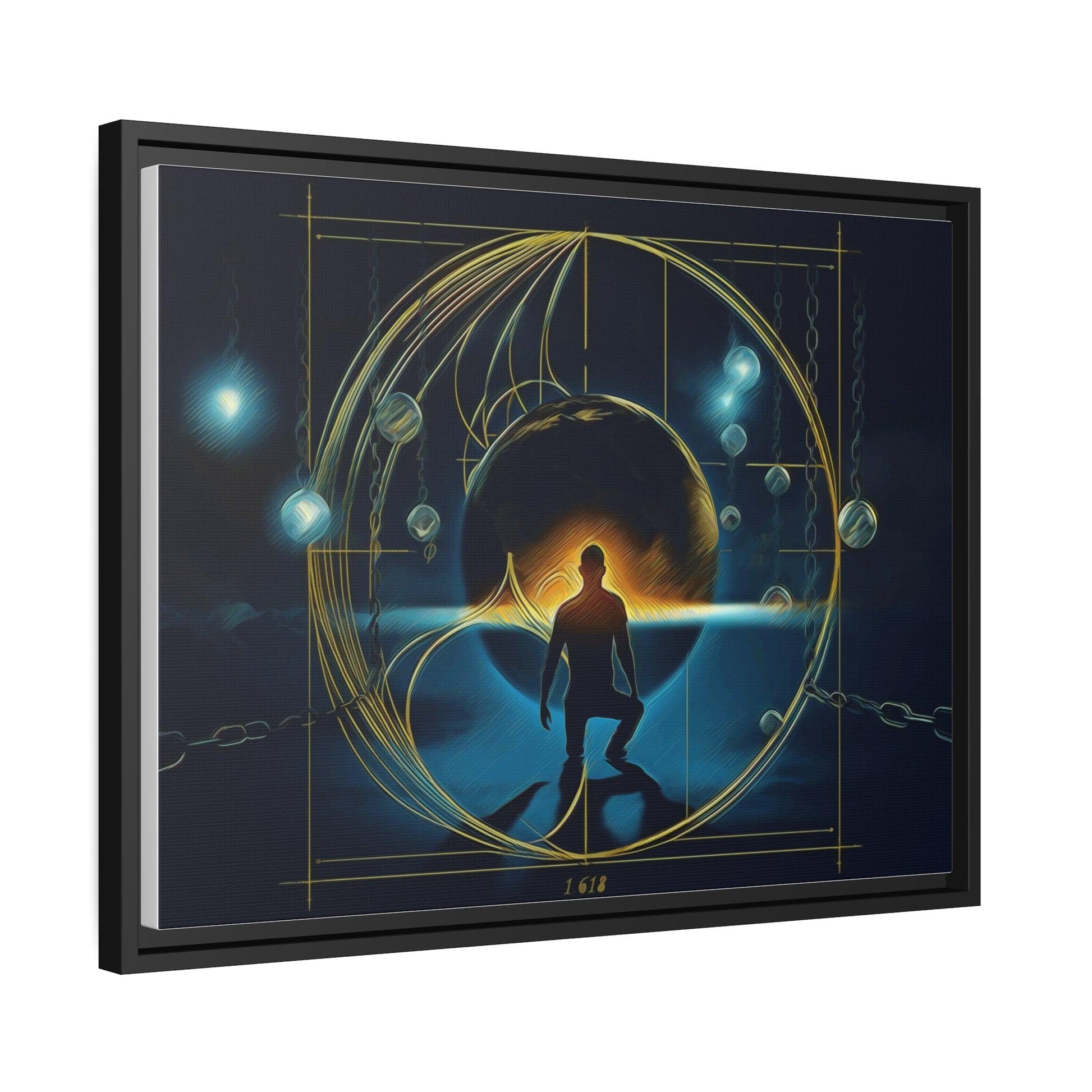 Matte Canvas, Black Frame - "Midnight Journey" Collection - Artsquarenft